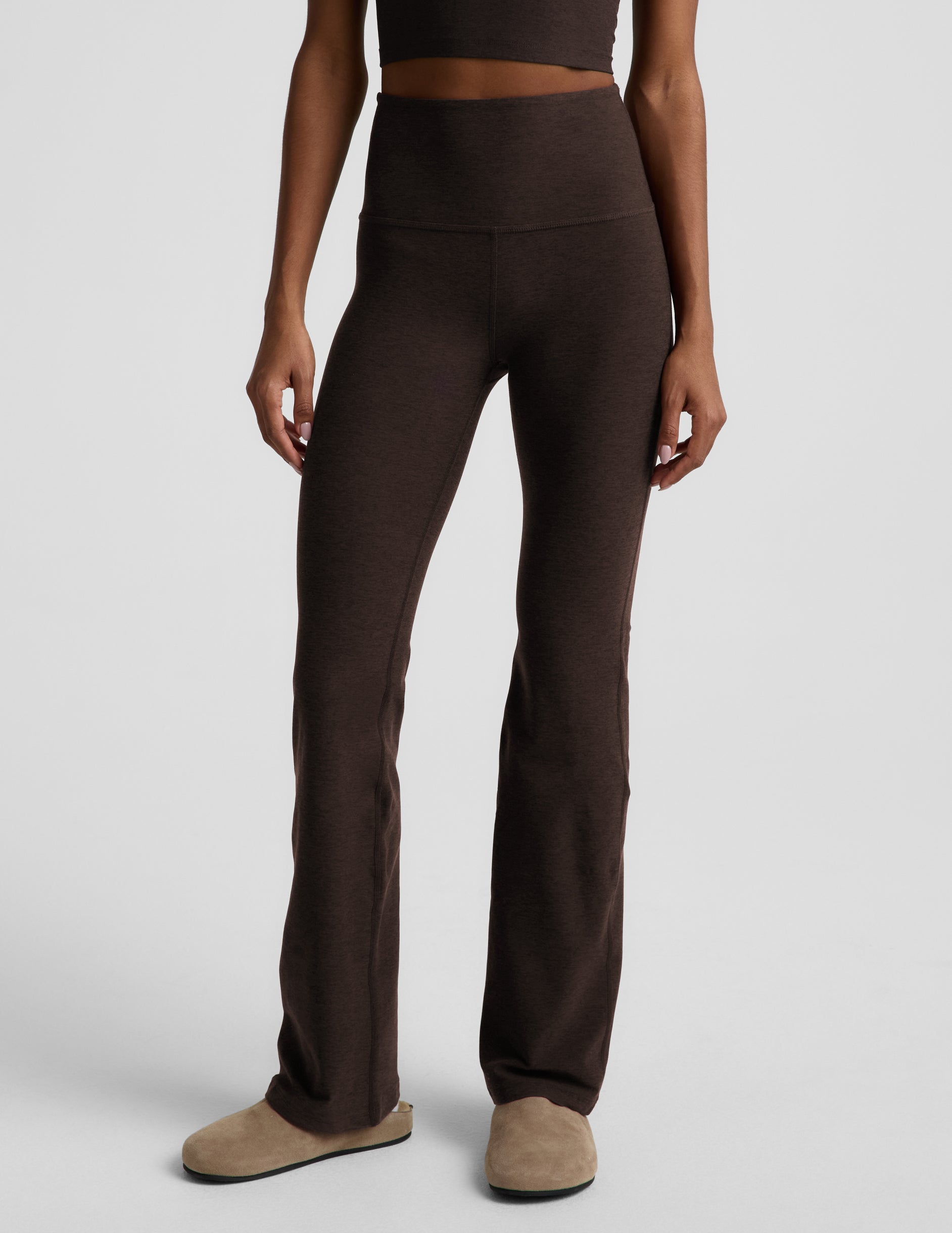 Spacedye™ Practice High Waisted Bootcut Pant 31" - Dark Chocolate Heather