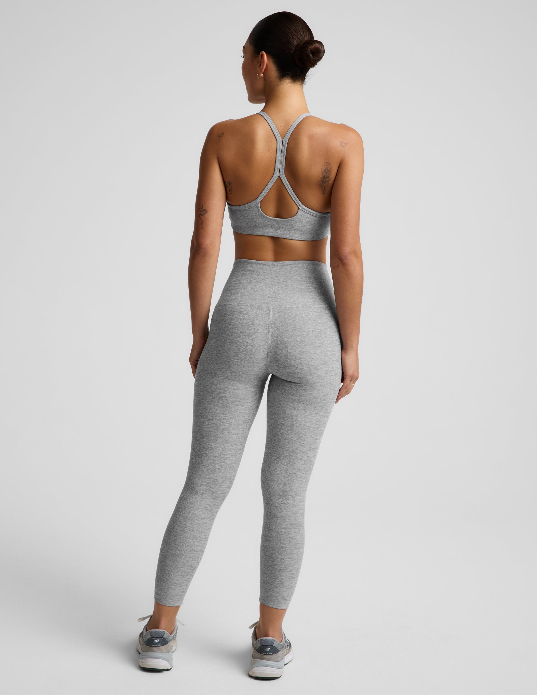 Spacedye™ Caught In The Midi High Waisted Legging - Silver Mist