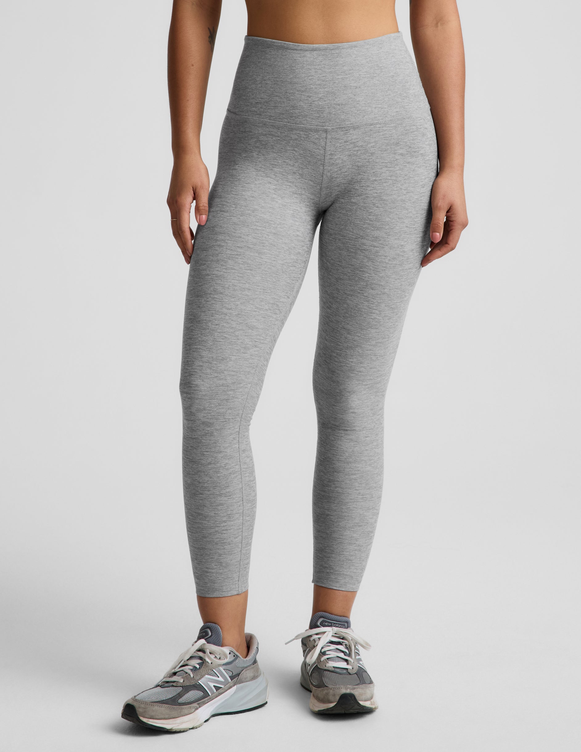 Spacedye™ Caught In The Midi High Waisted Legging - Silver Mist