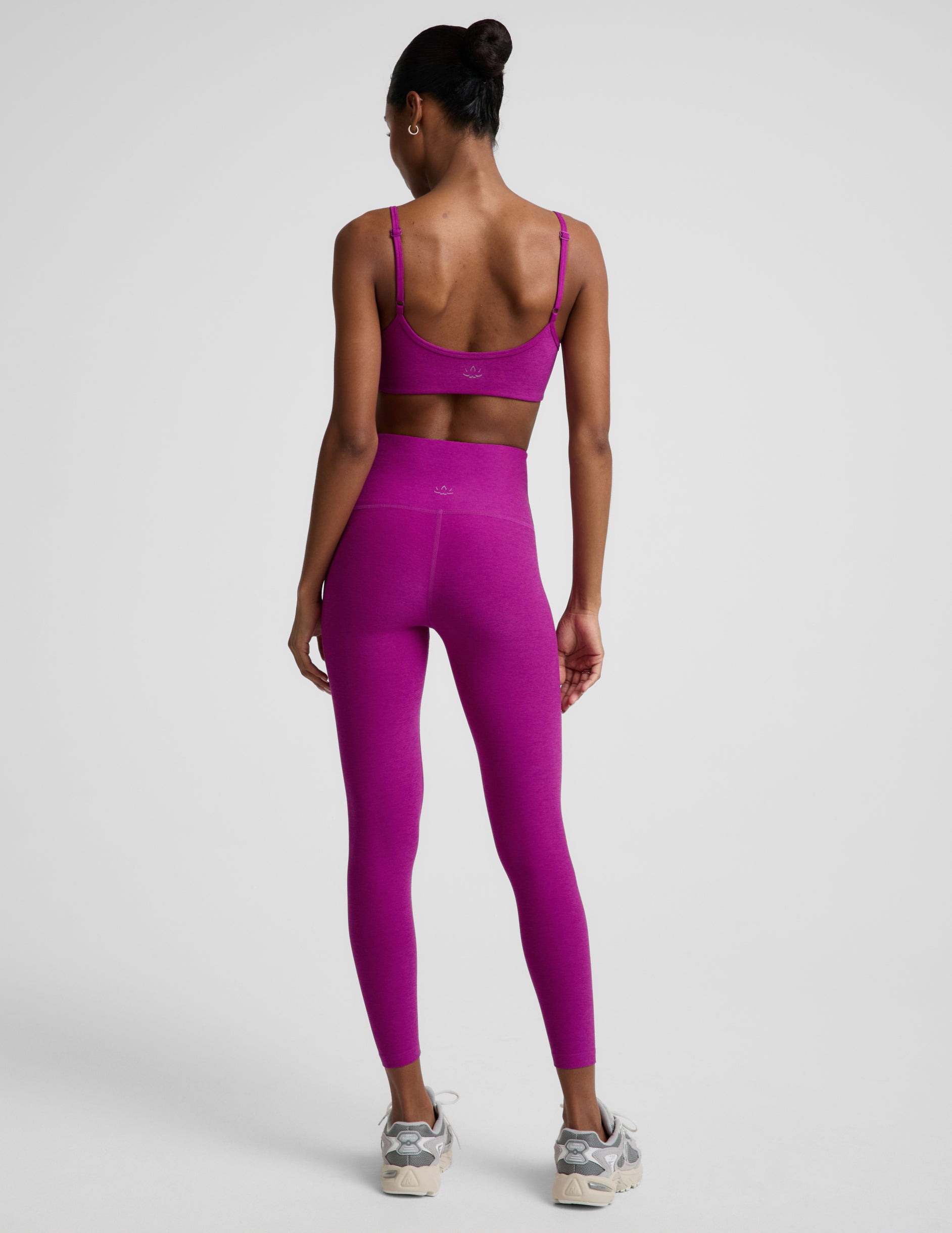 Spacedye™ Caught In The Midi High Waisted Legging - Berry Bliss Heather