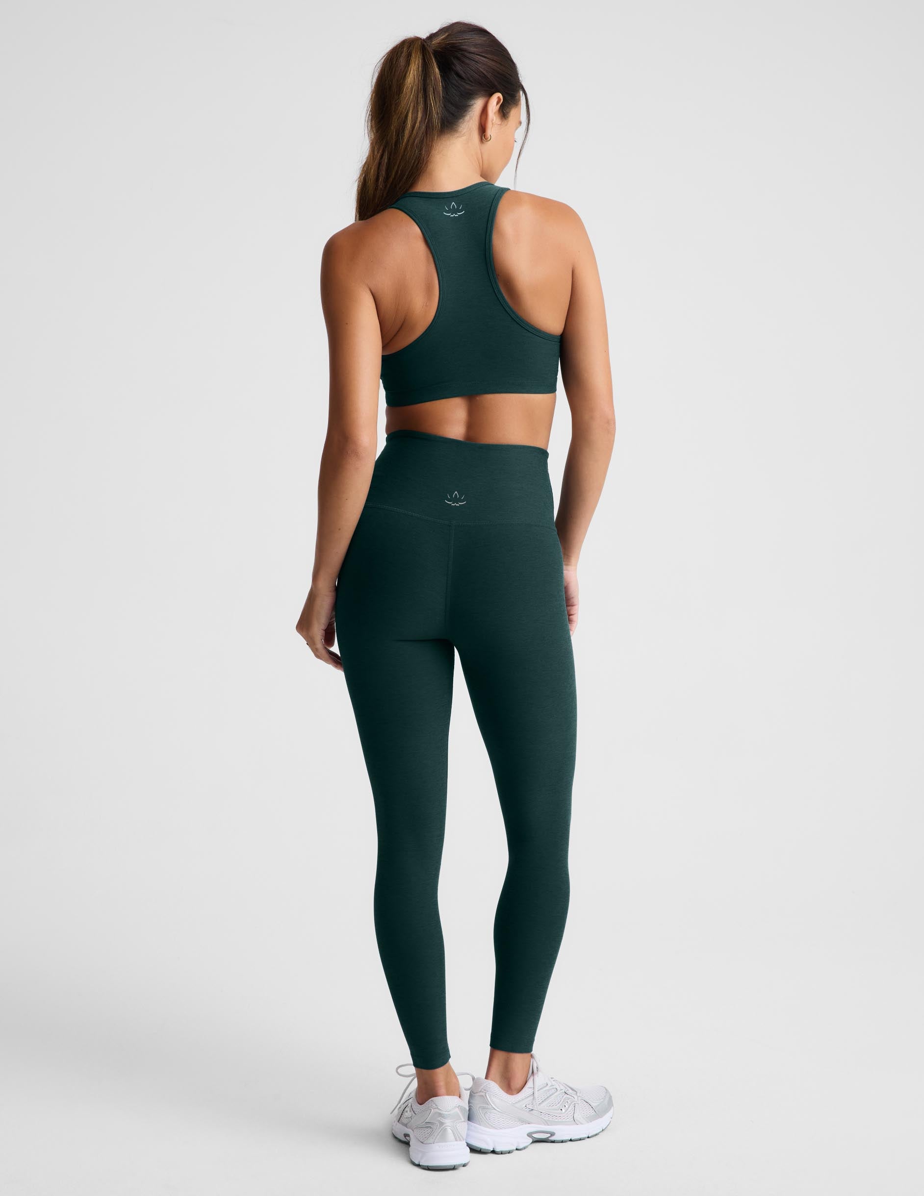 Spacedye™ Caught In The Midi High Waisted Legging - Dark Ivy Heather