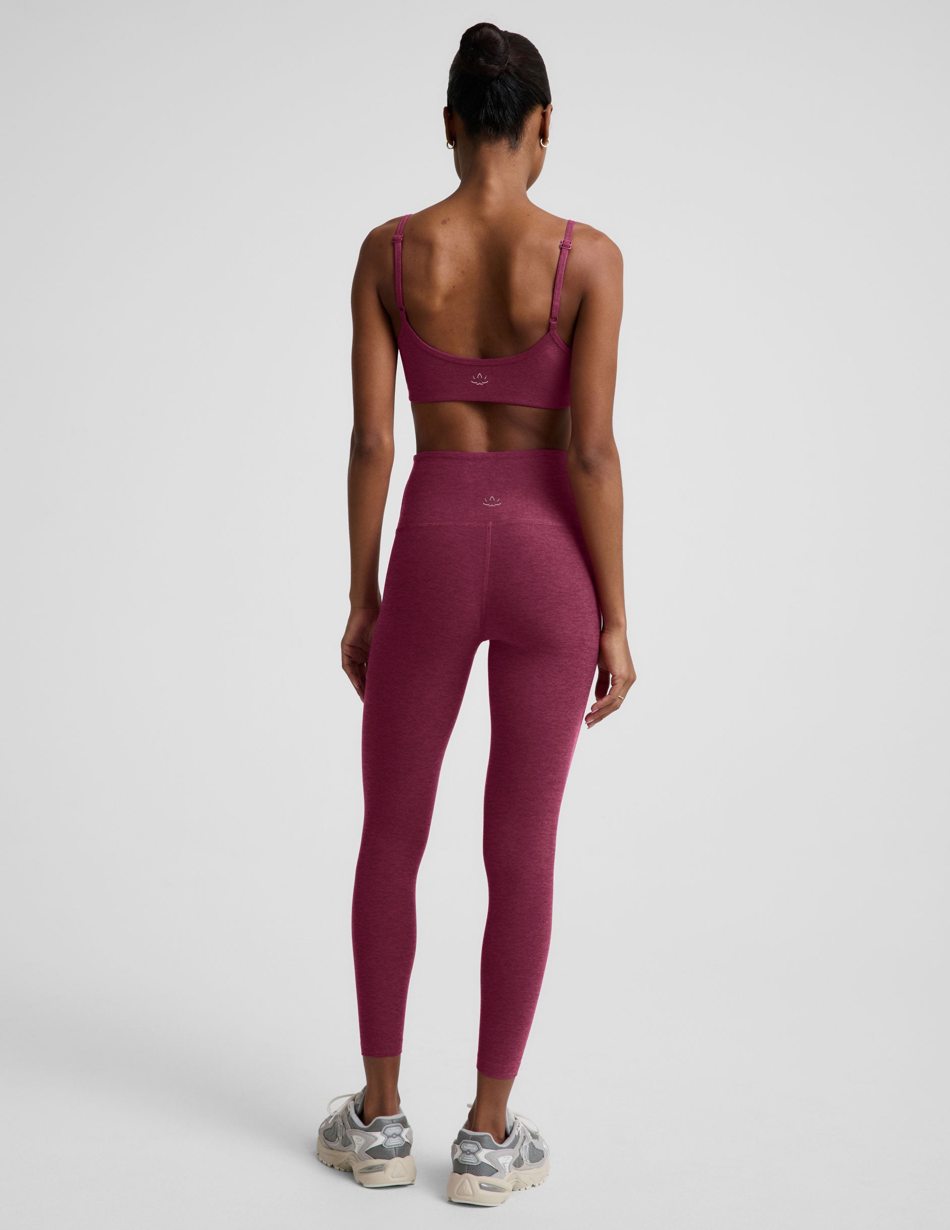 Spacedye™ Caught In The Midi High Waisted Legging - Pomegranate Heather