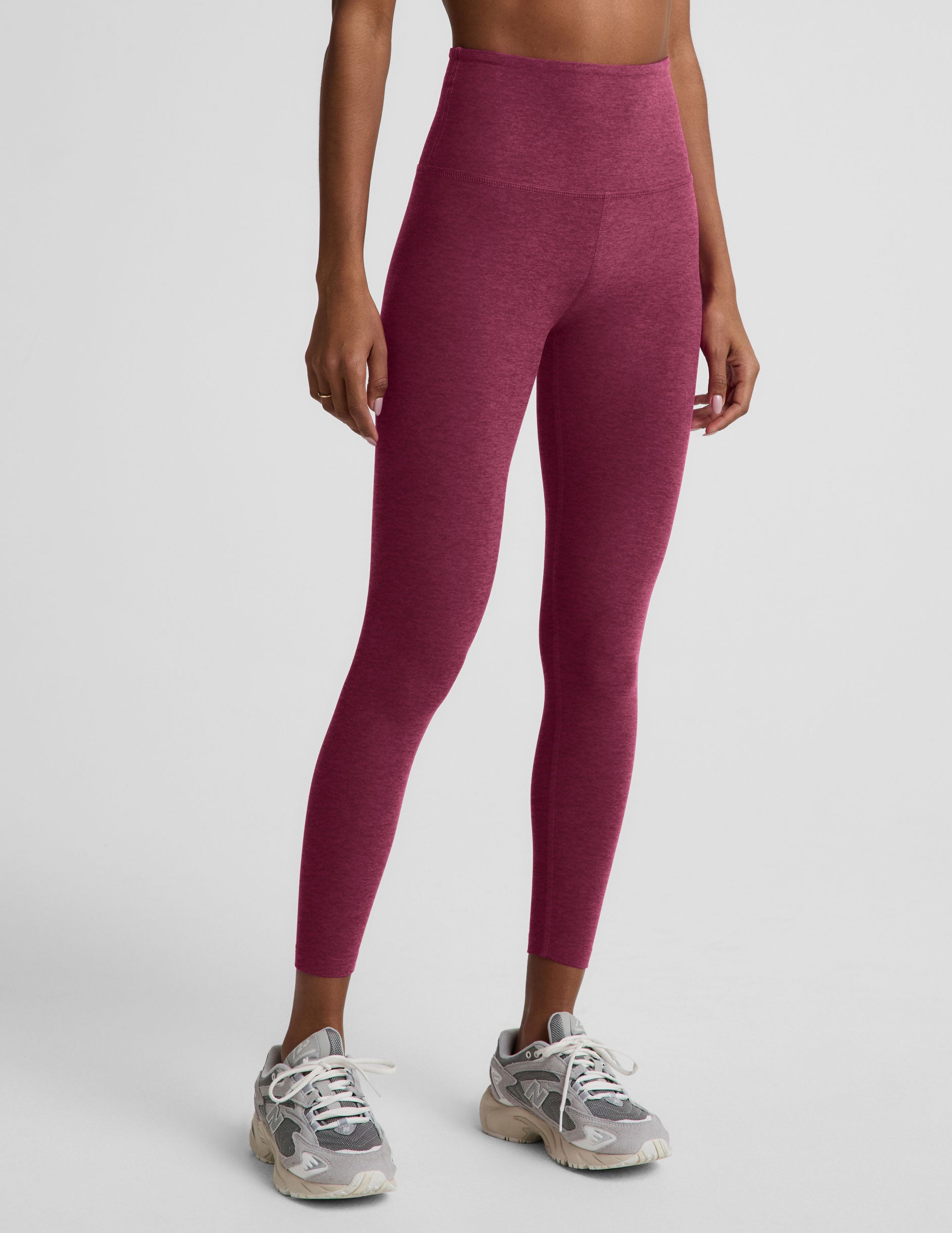 Spacedye™ Caught In The Midi High Waisted Legging - Pomegranate Heather