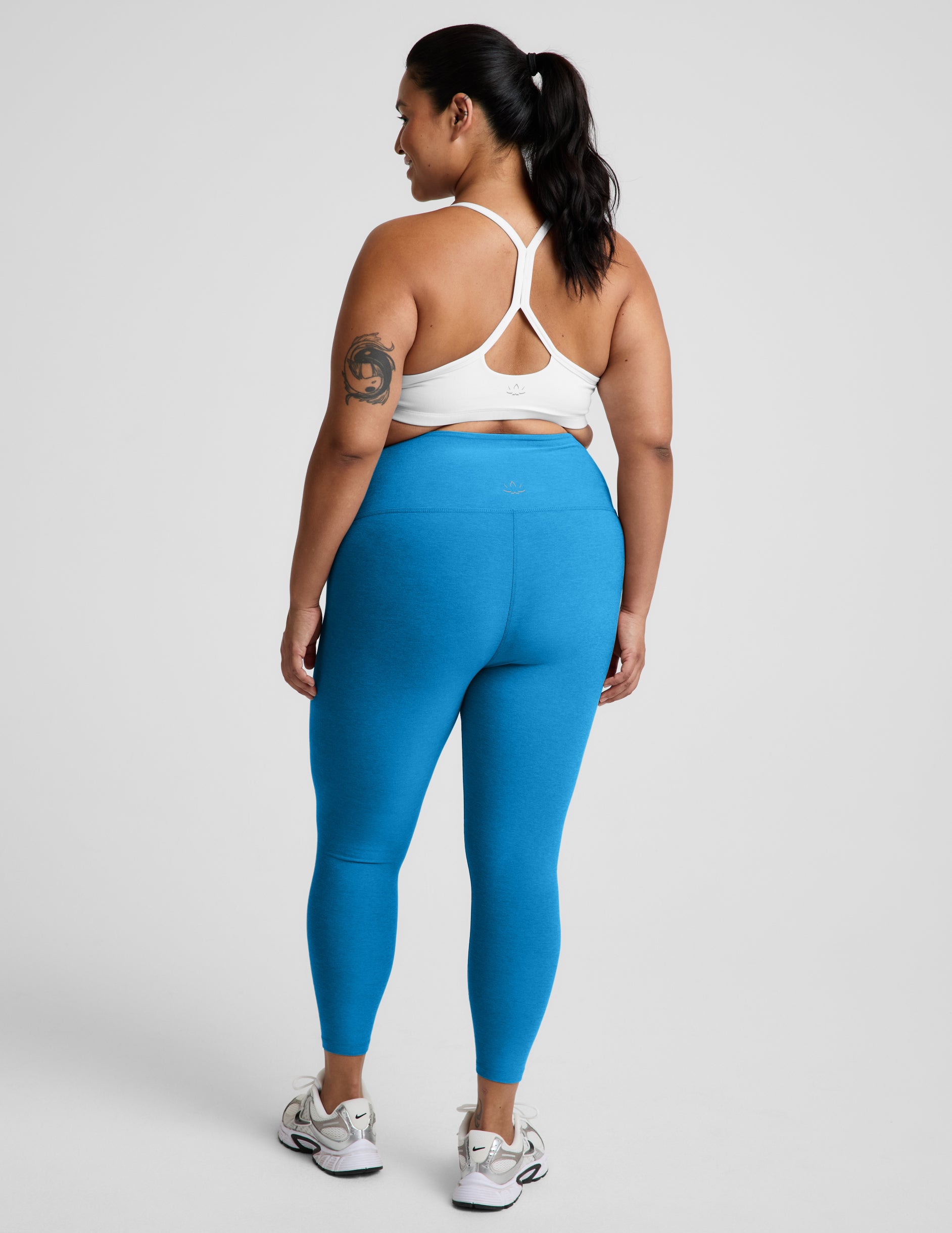 Spacedye™ Caught In The Midi High Waisted Legging - Malibu Lagoon Heather