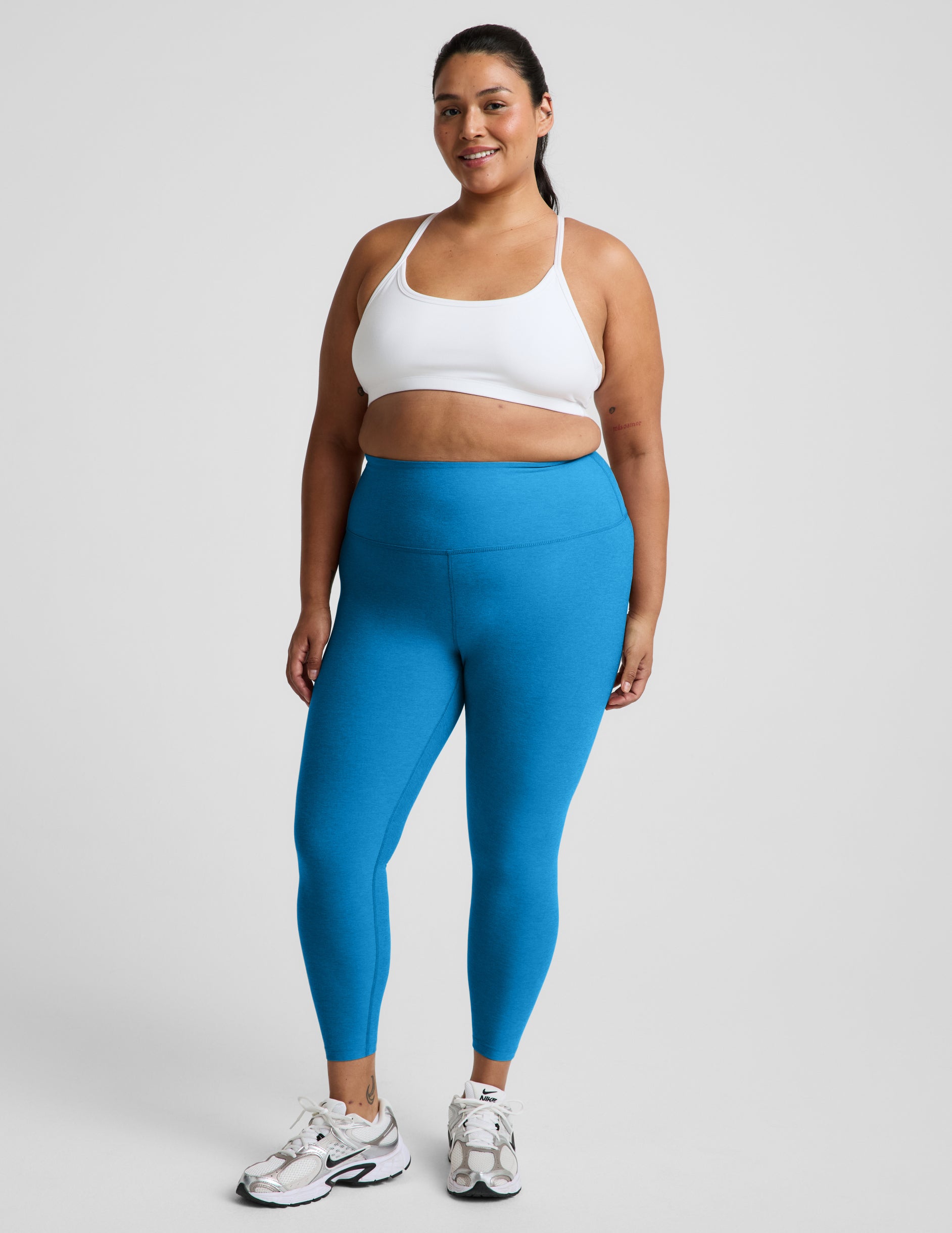 Spacedye™ Caught In The Midi High Waisted Legging - Malibu Lagoon Heather