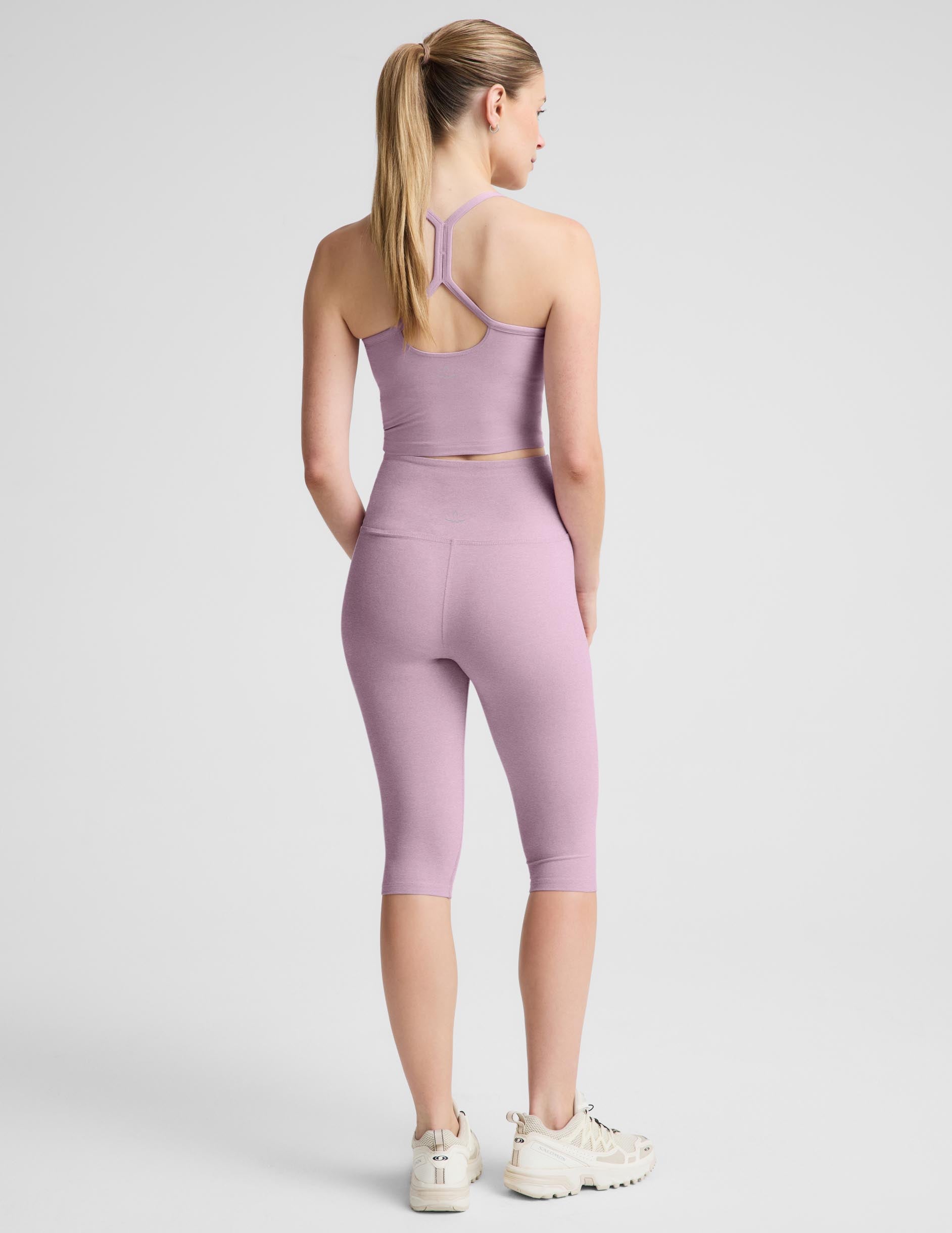 Spacedye™ Pedal Pusher High Waisted Legging - Lavender Cream Heather