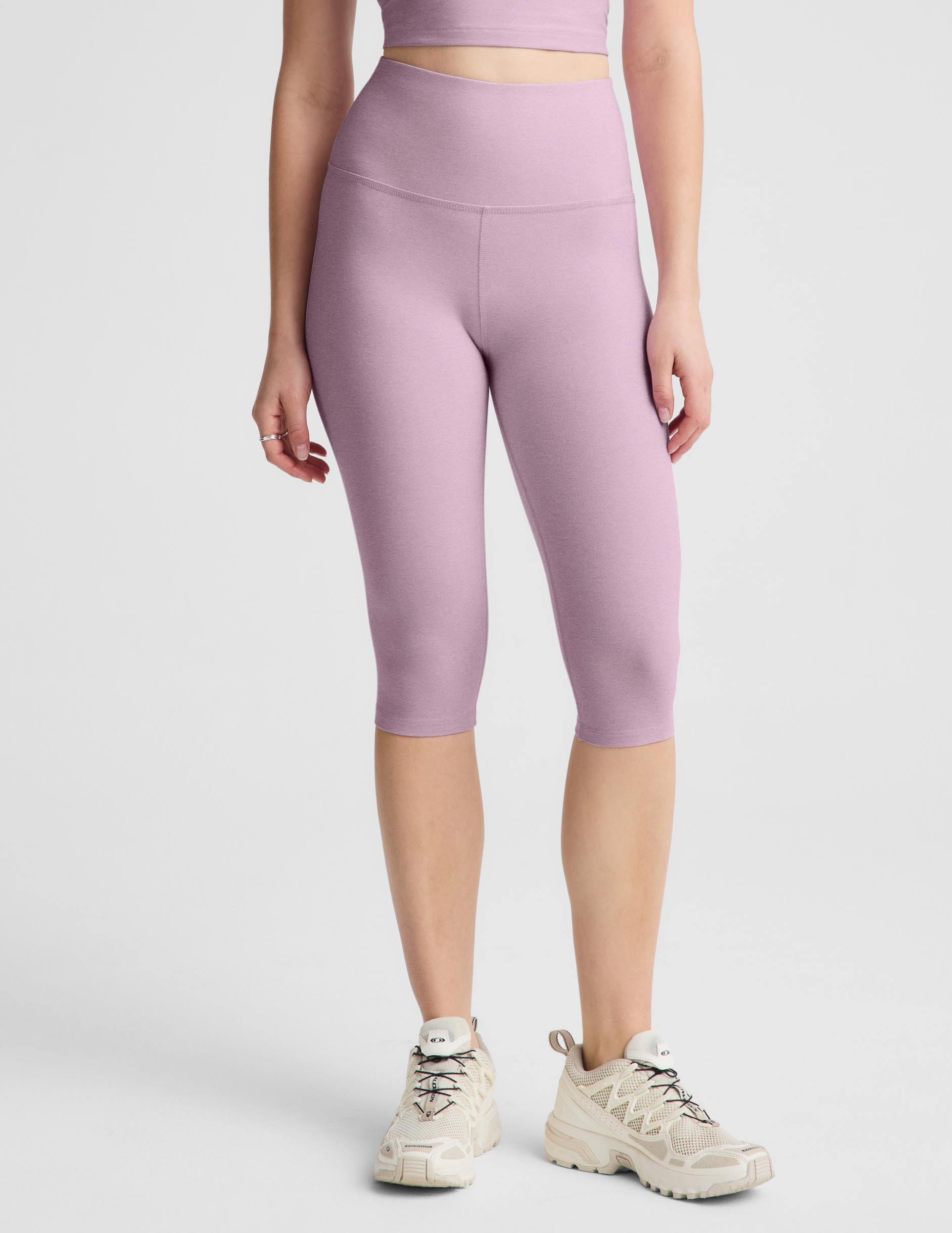Spacedye™ Pedal Pusher High Waisted Legging - Lavender Cream Heather