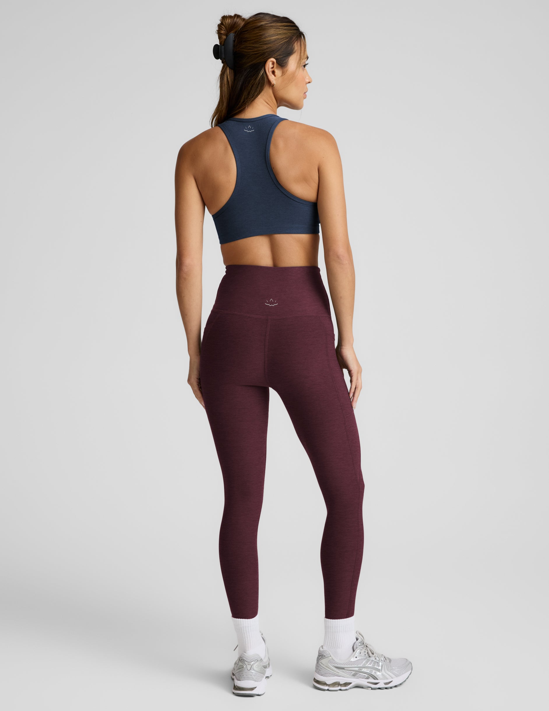 Spacedye™ Out Of Pocket High Waisted Midi Legging - Cabernet Heather