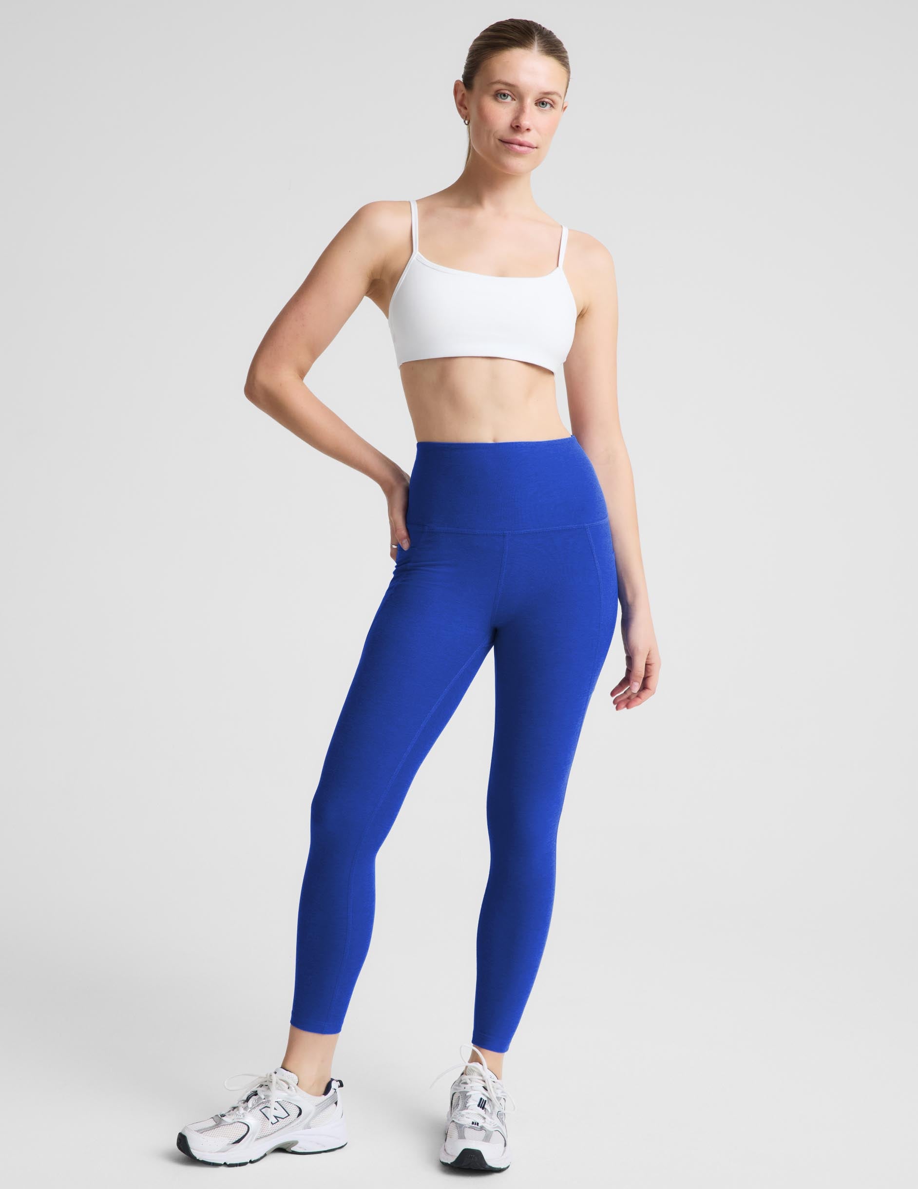 Spacedye™ Out Of Pocket High Waisted Midi Legging - Ultra Blue Heather