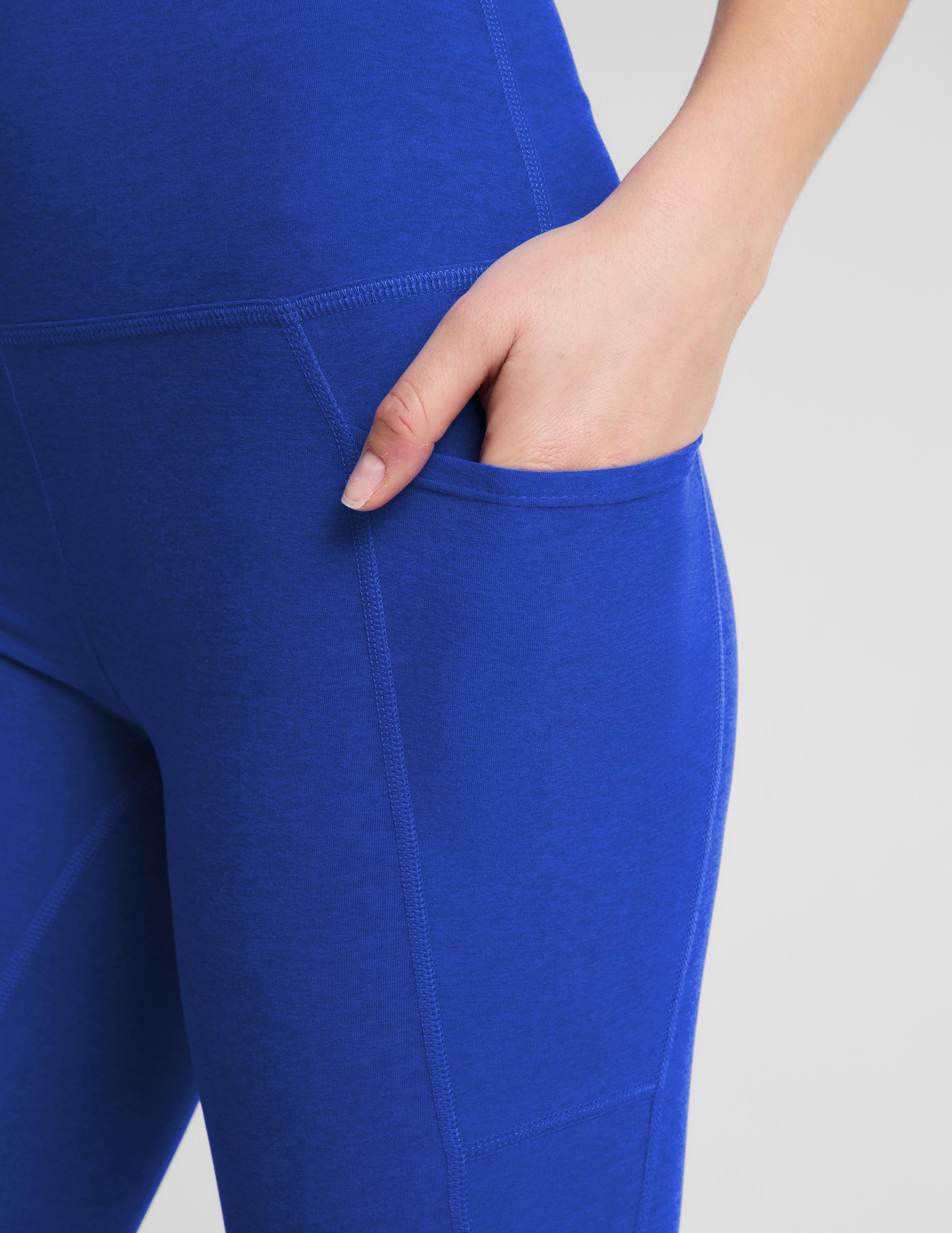 Spacedye™ Out Of Pocket High Waisted Midi Legging - Ultra Blue Heather