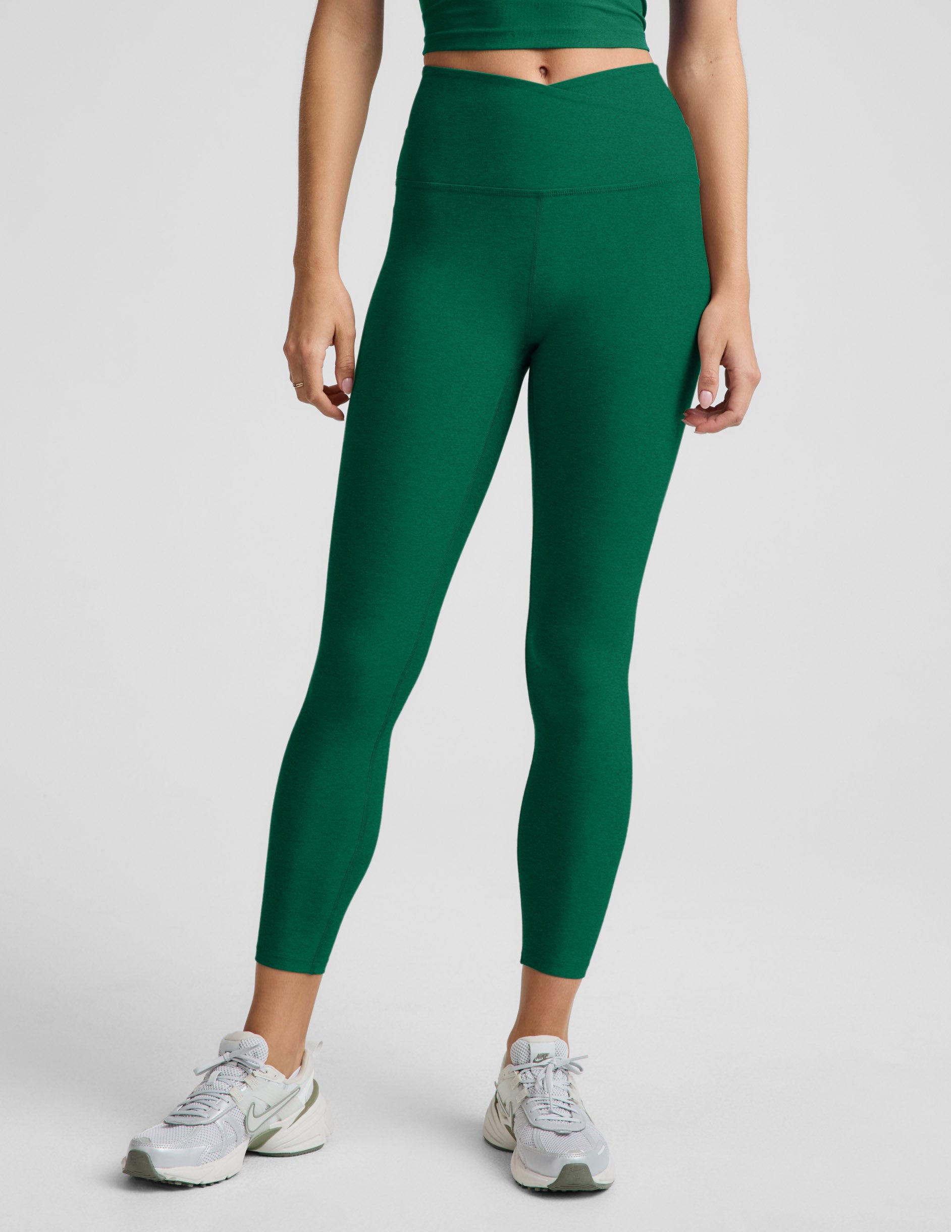 Spacedye™ At Your Leisure High Waisted Midi Legging - Legacy Pine Heather