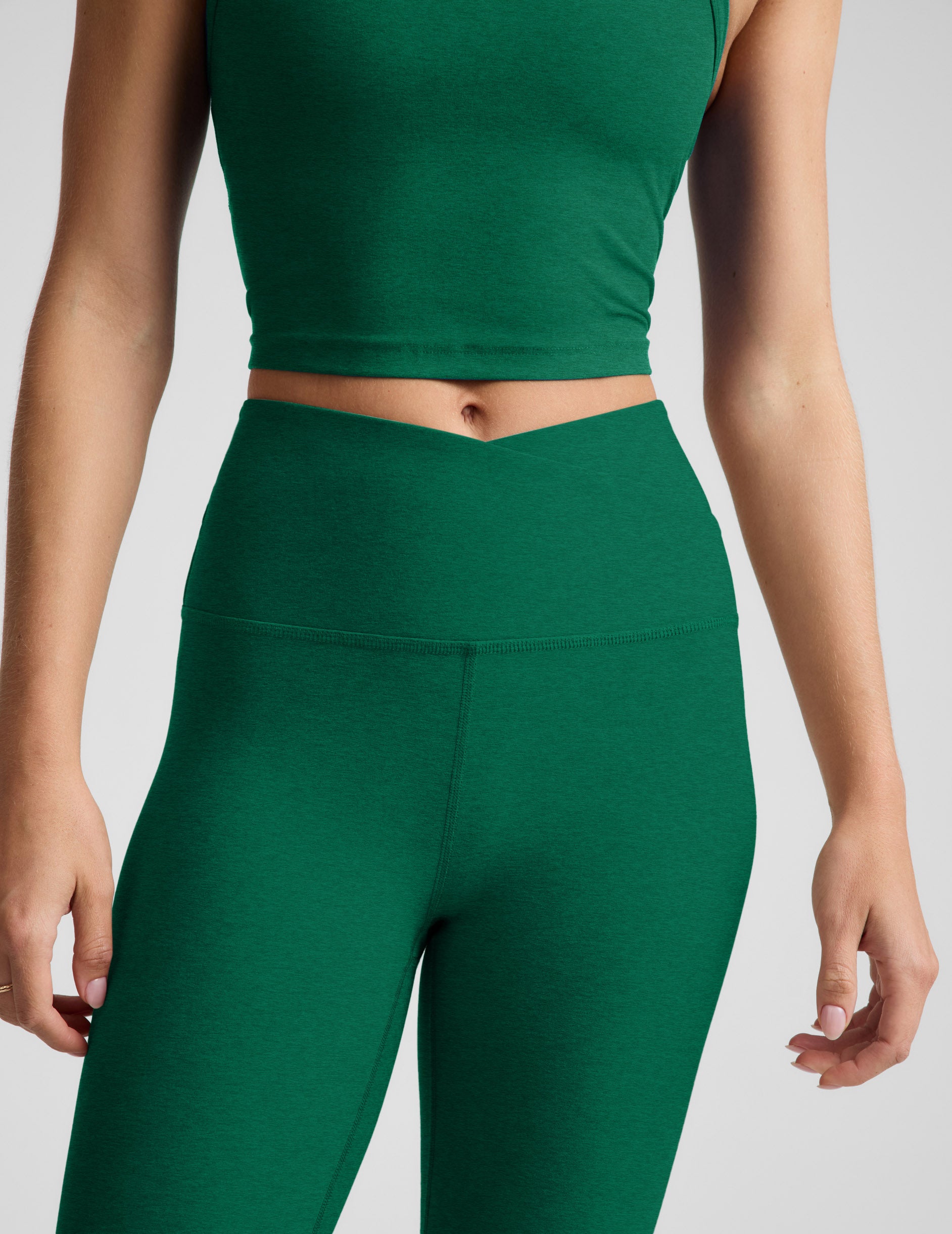 Spacedye™ At Your Leisure High Waisted Midi Legging - Legacy Pine Heather
