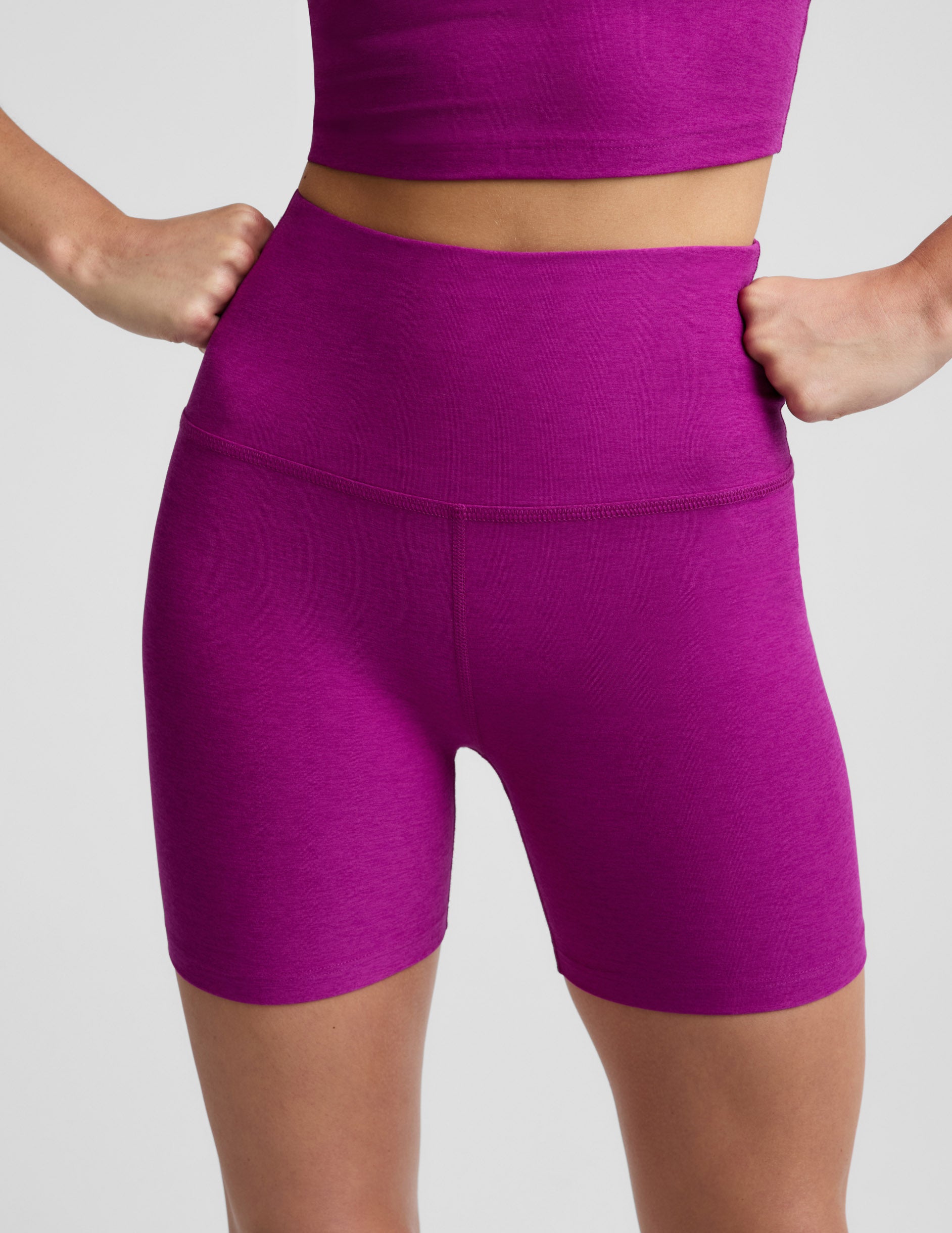 Spacedye™ Keep Pace 5" Biker Short - Berry Bliss Heather