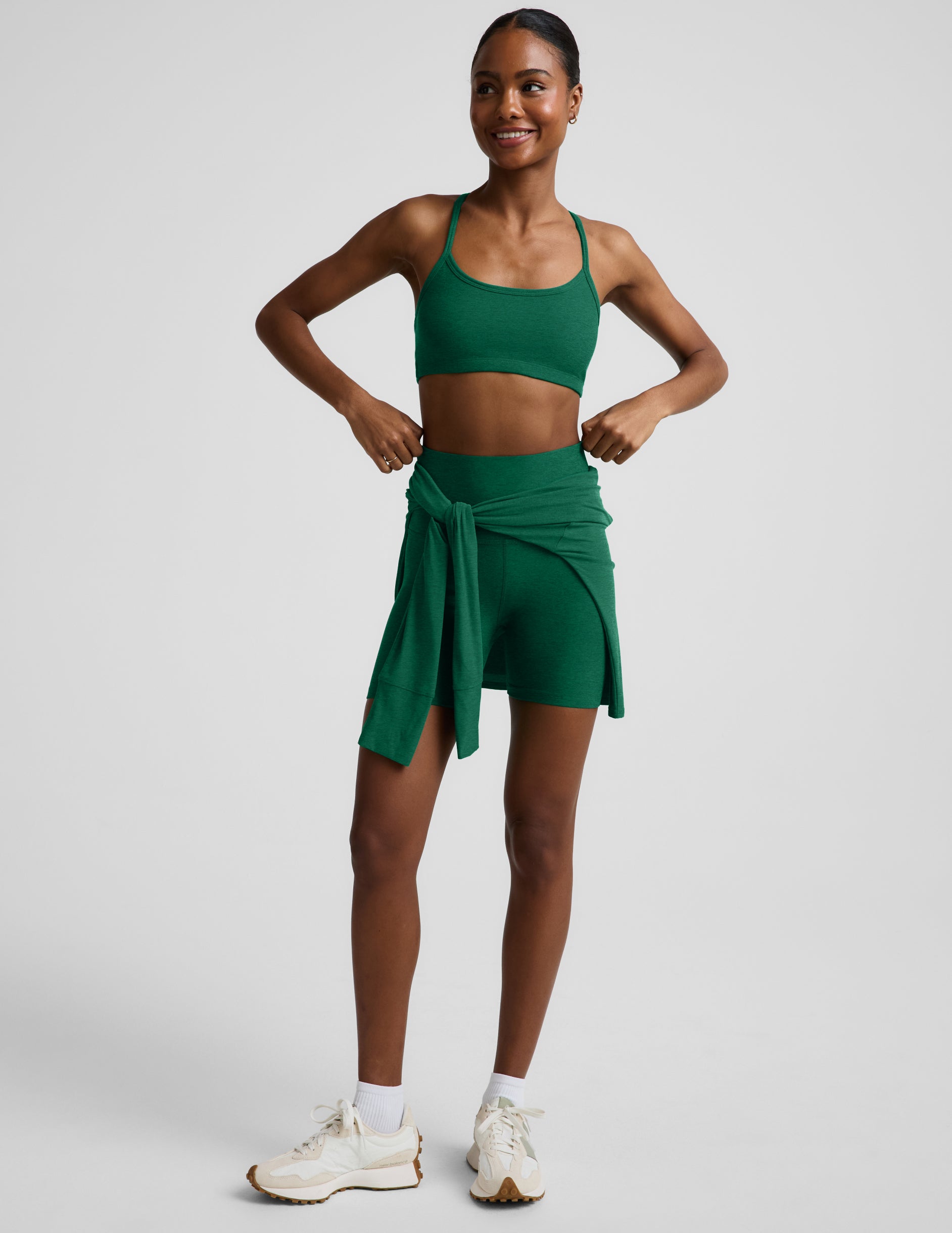 Spacedye™ Keep Pace 5" Biker Short - Legacy Pine Heather