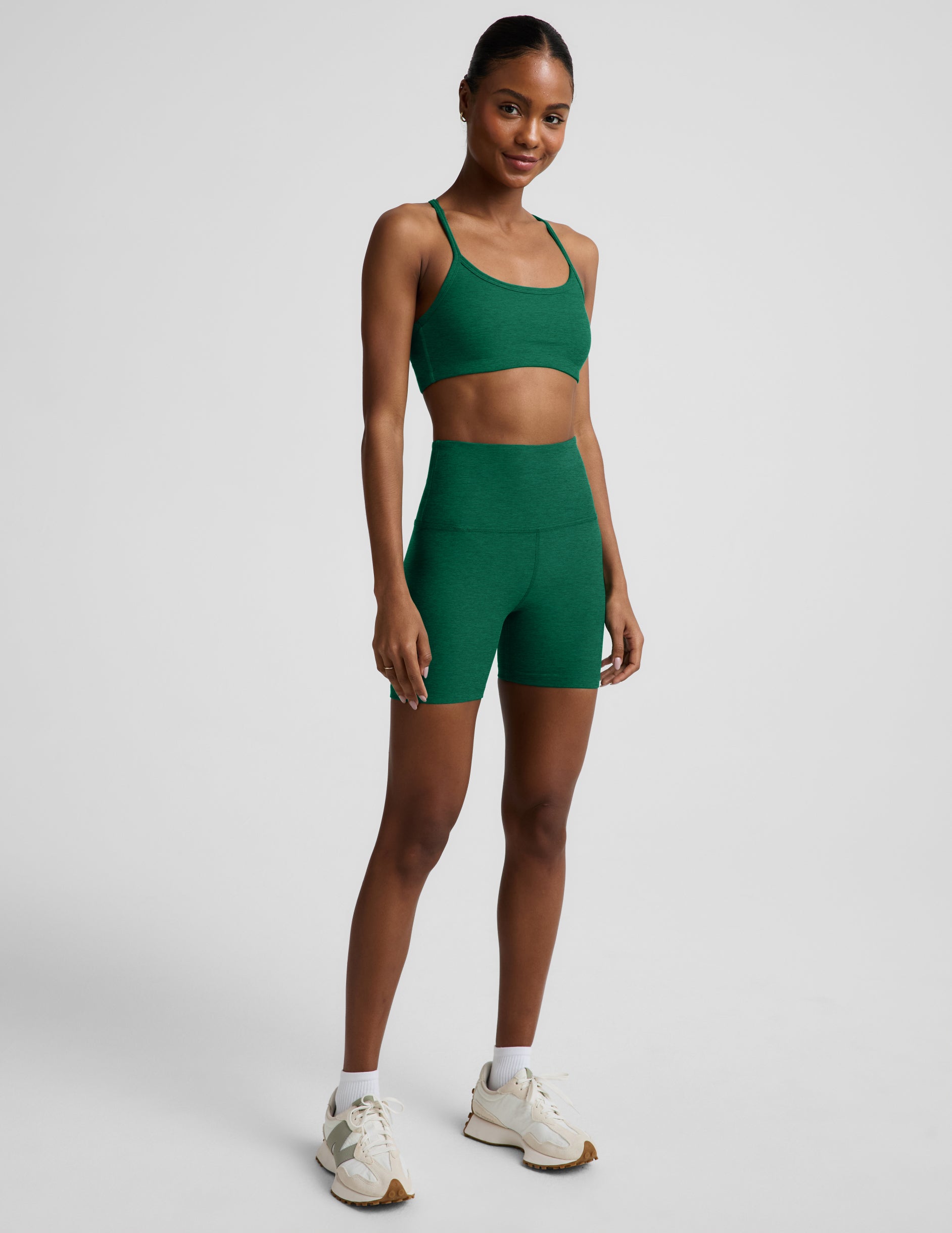 Spacedye™ Keep Pace 5" Biker Short - Legacy Pine Heather