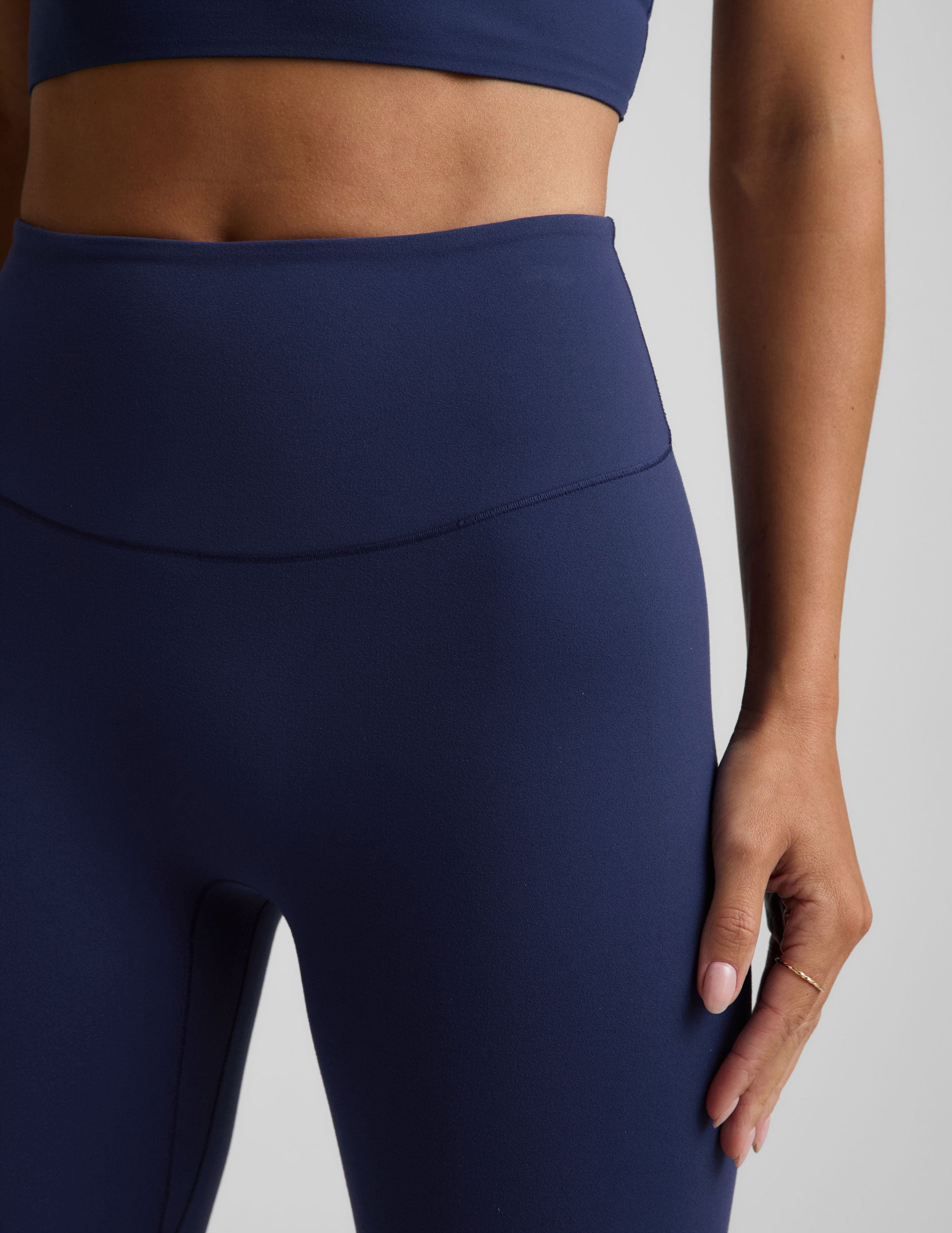 glowzone™  High Waisted Midi Legging - Deep Ocean