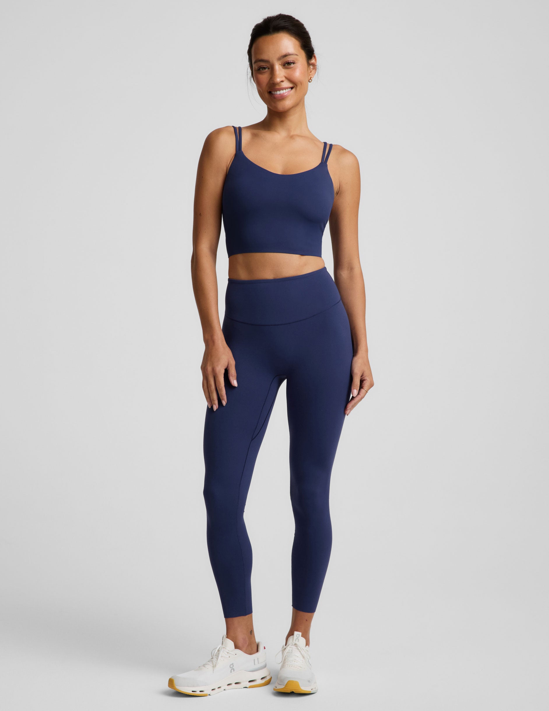glowzone™  High Waisted Midi Legging - Deep Ocean
