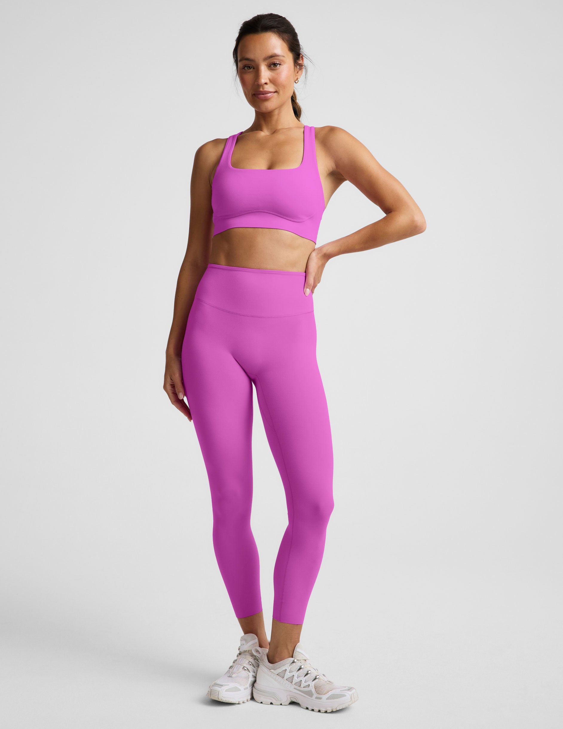 glowzone™ High Waisted Midi Legging - Electric Fuchsia
