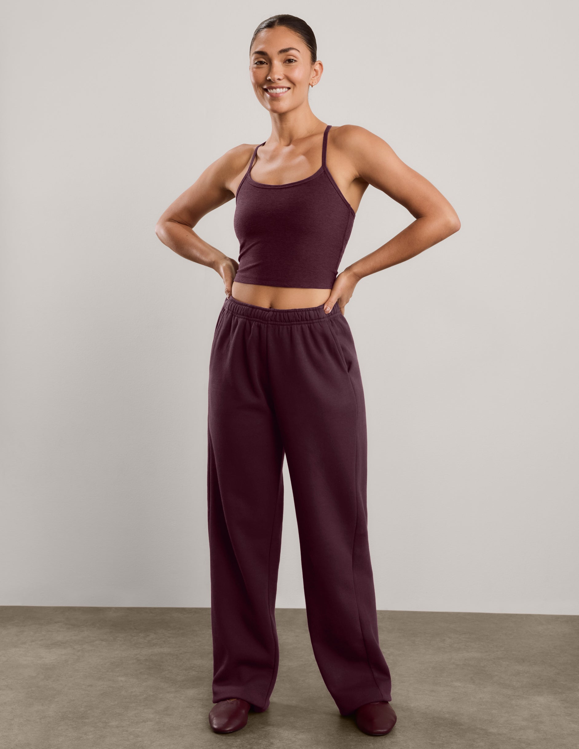 LuxeFleece 2.0™ Straight Leg Sweatpant 29" - Cabernet