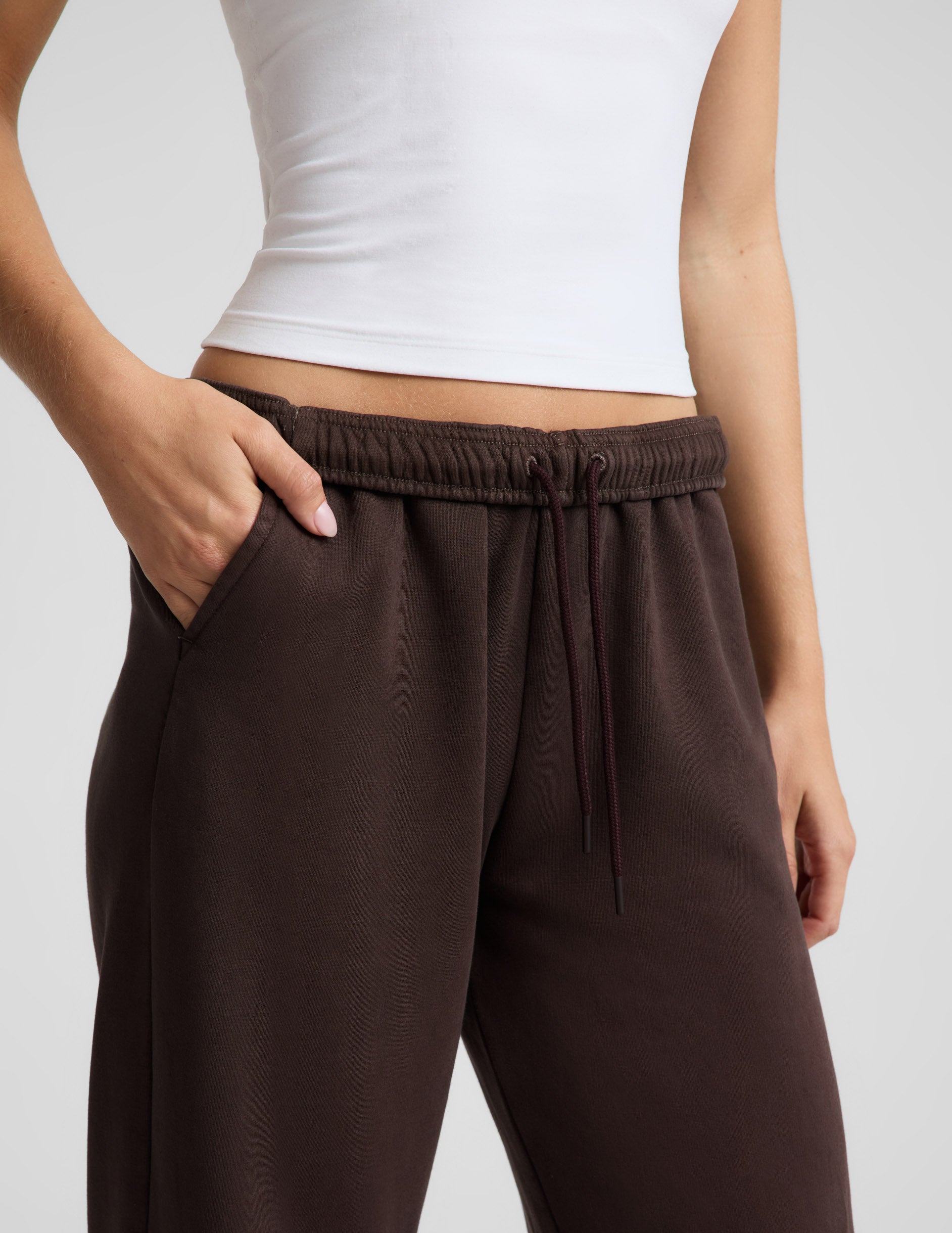 LuxeFleece 2.0™ Straight Leg Sweatpant 29" - Dark Chocolate