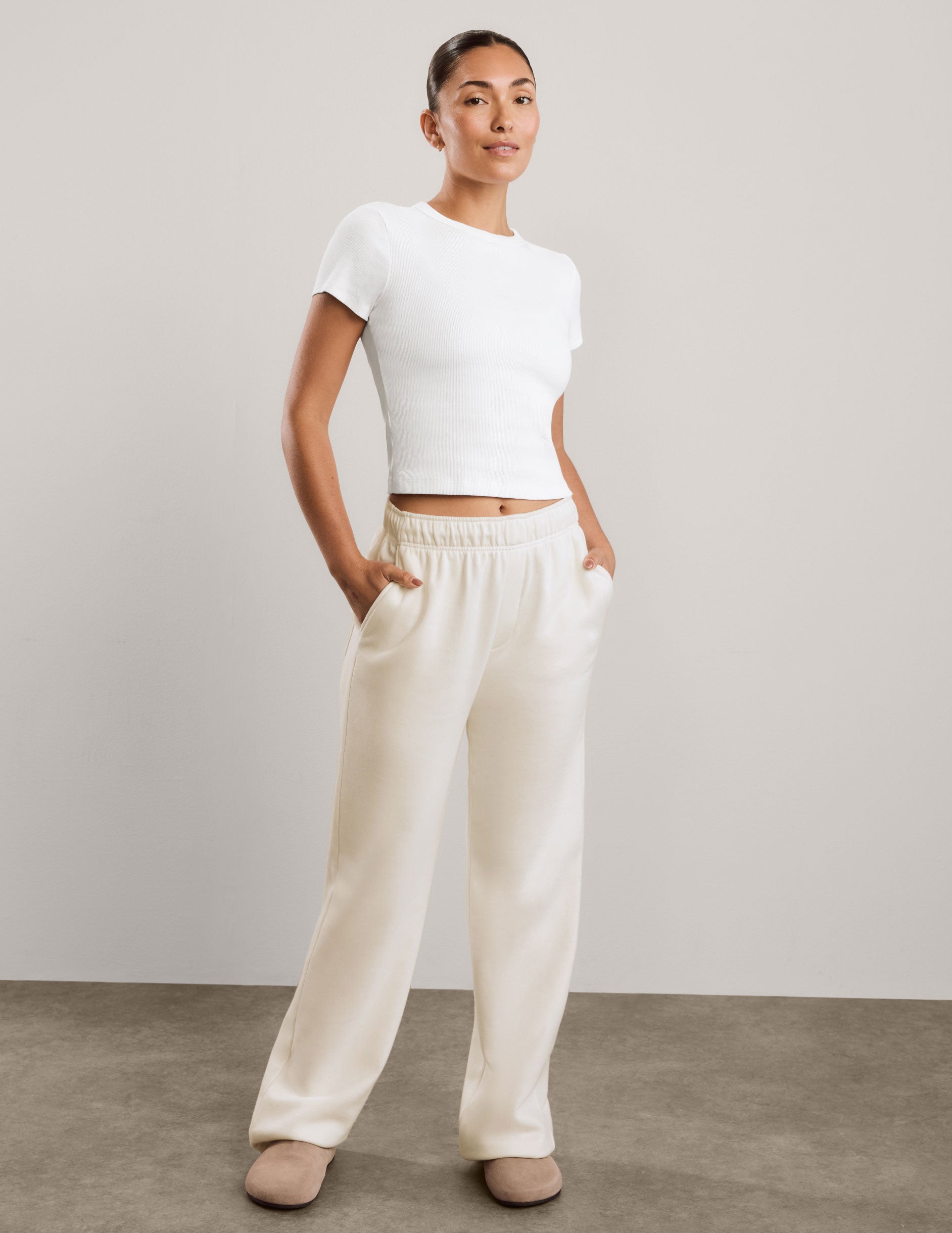 LuxeFleece 2.0™ Straight Leg Sweatpant 29" - Fresh Snow