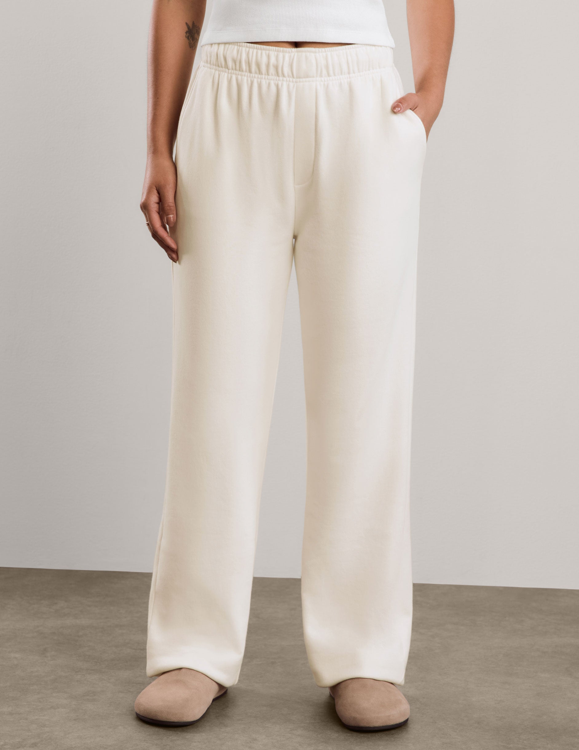LuxeFleece 2.0™ Straight Leg Sweatpant 29" - Fresh Snow