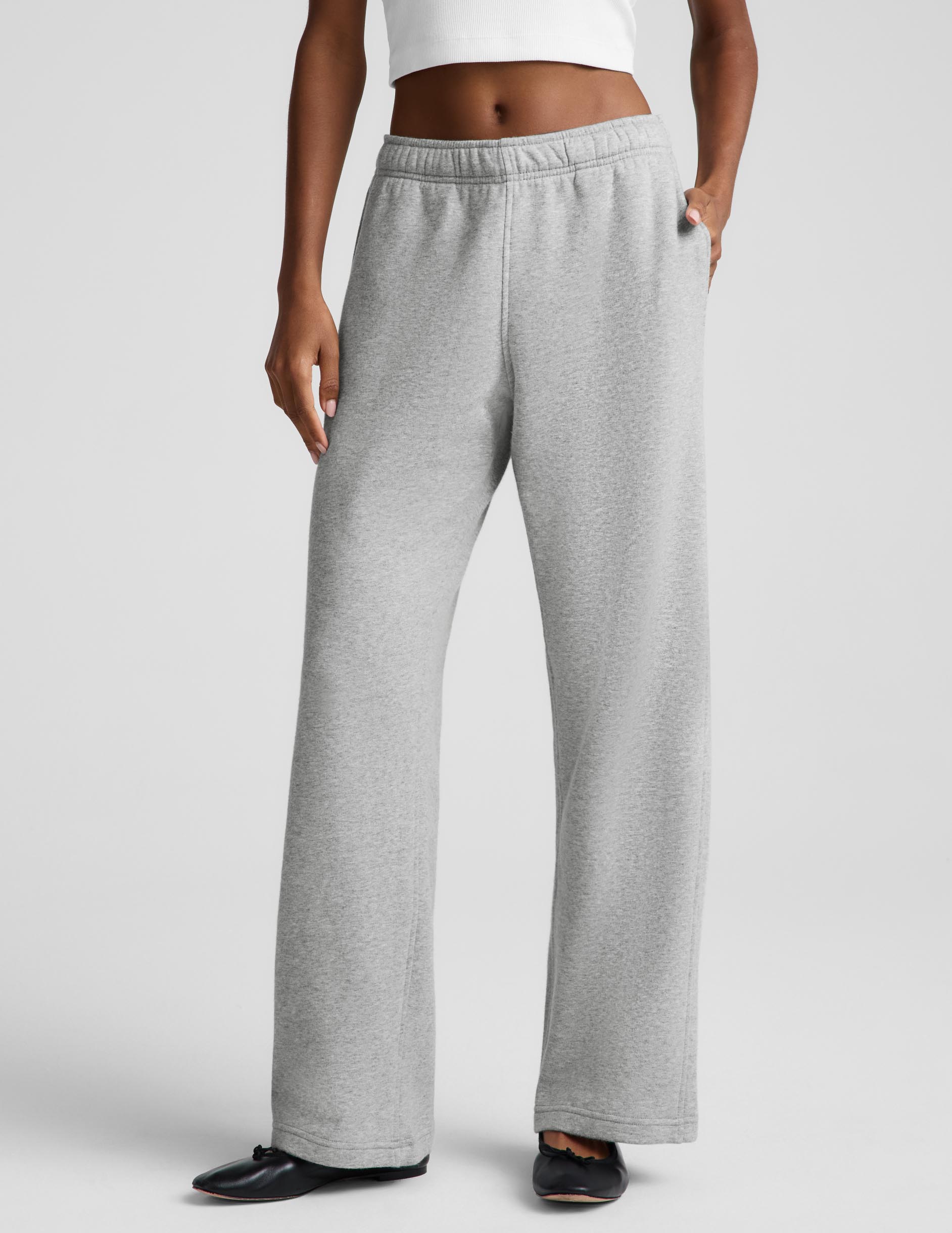 LuxeFleece 2.0™ Straight Leg Sweatpant 29" - Heather Gray