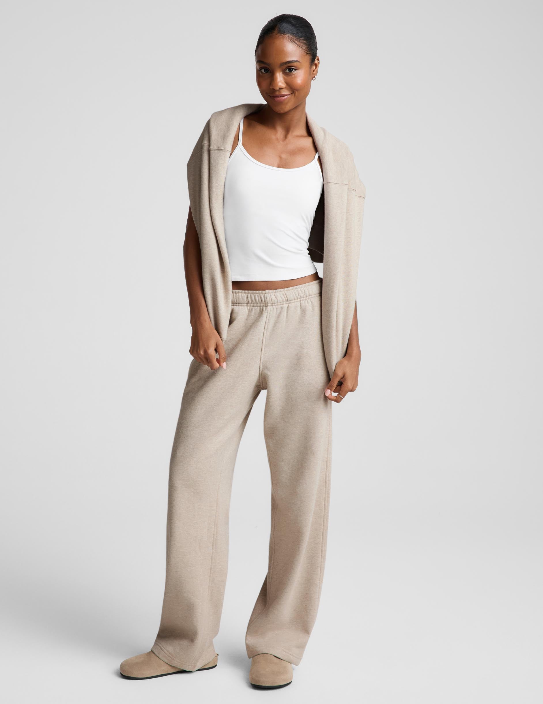 LuxeFleece 2.0™ Straight Leg Sweatpant 29" - Oatmeal Heather