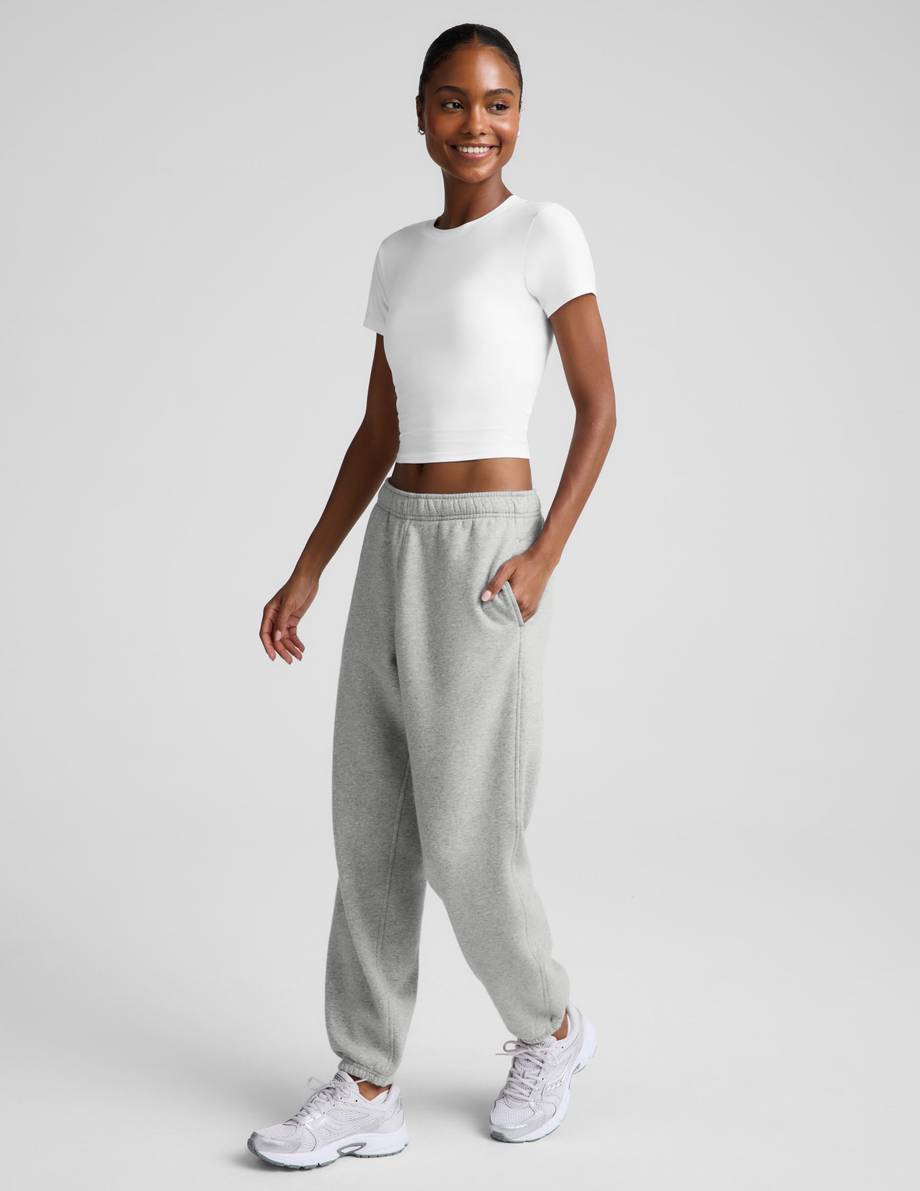LuxeFleece 2.0™ Jogger 28" - Heather Gray