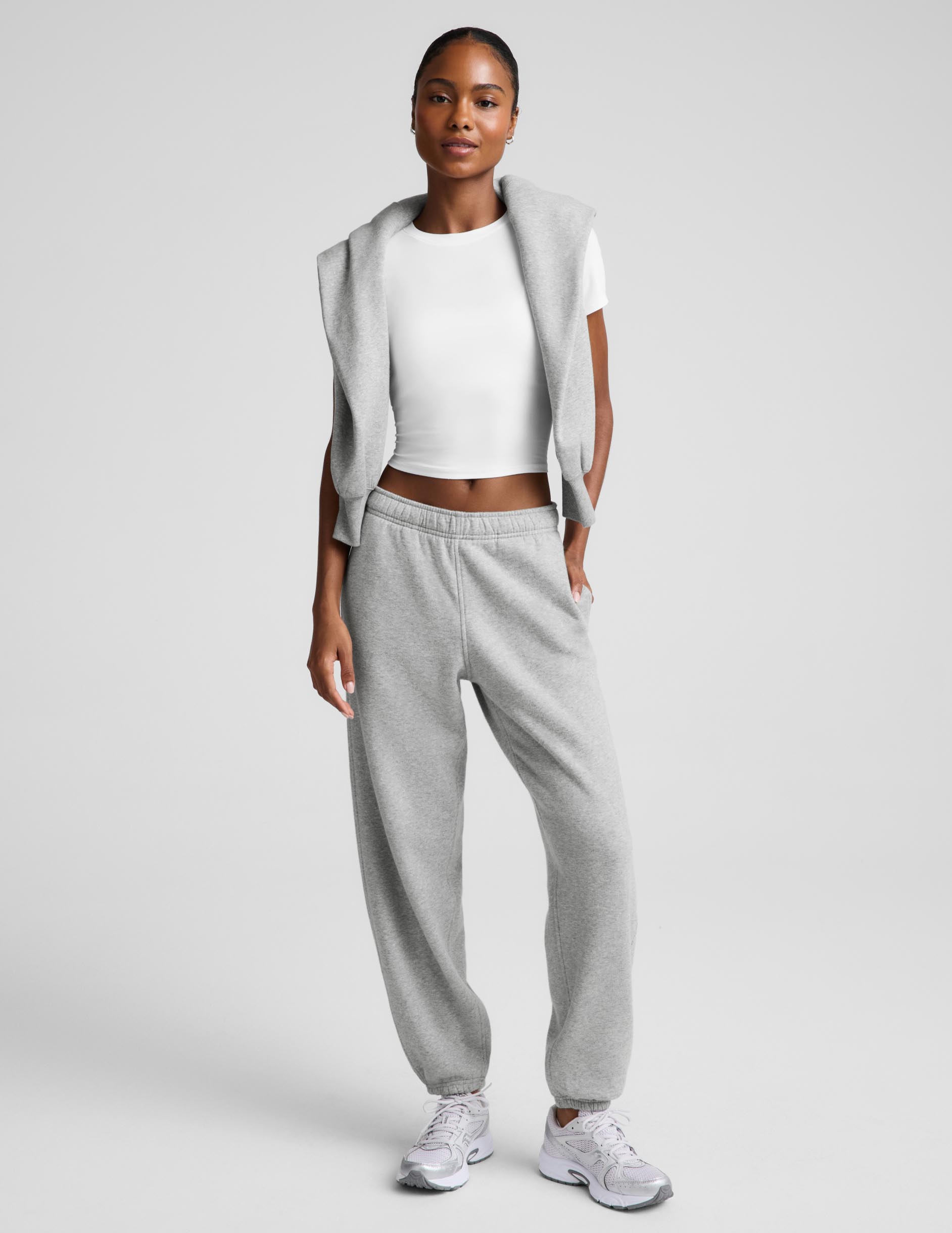 LuxeFleece 2.0™ Jogger 28" - Heather Gray