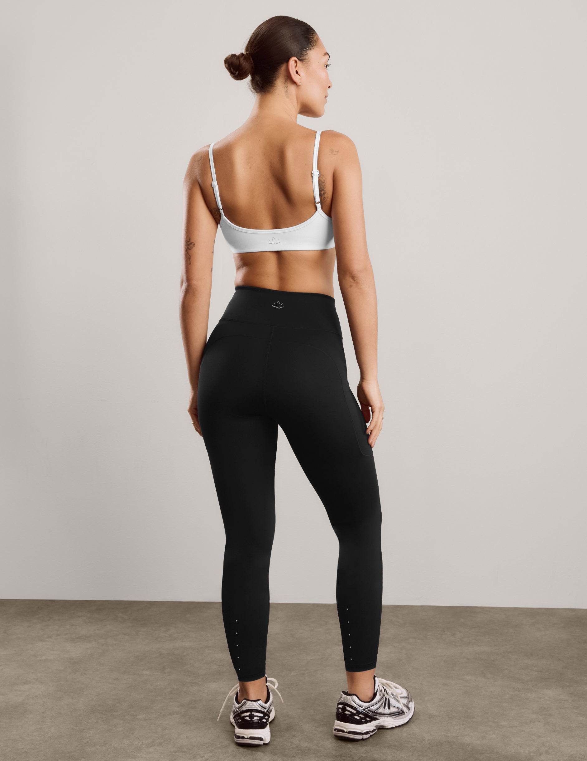 Pacer Fleece-Backed Pocket Legging - Black