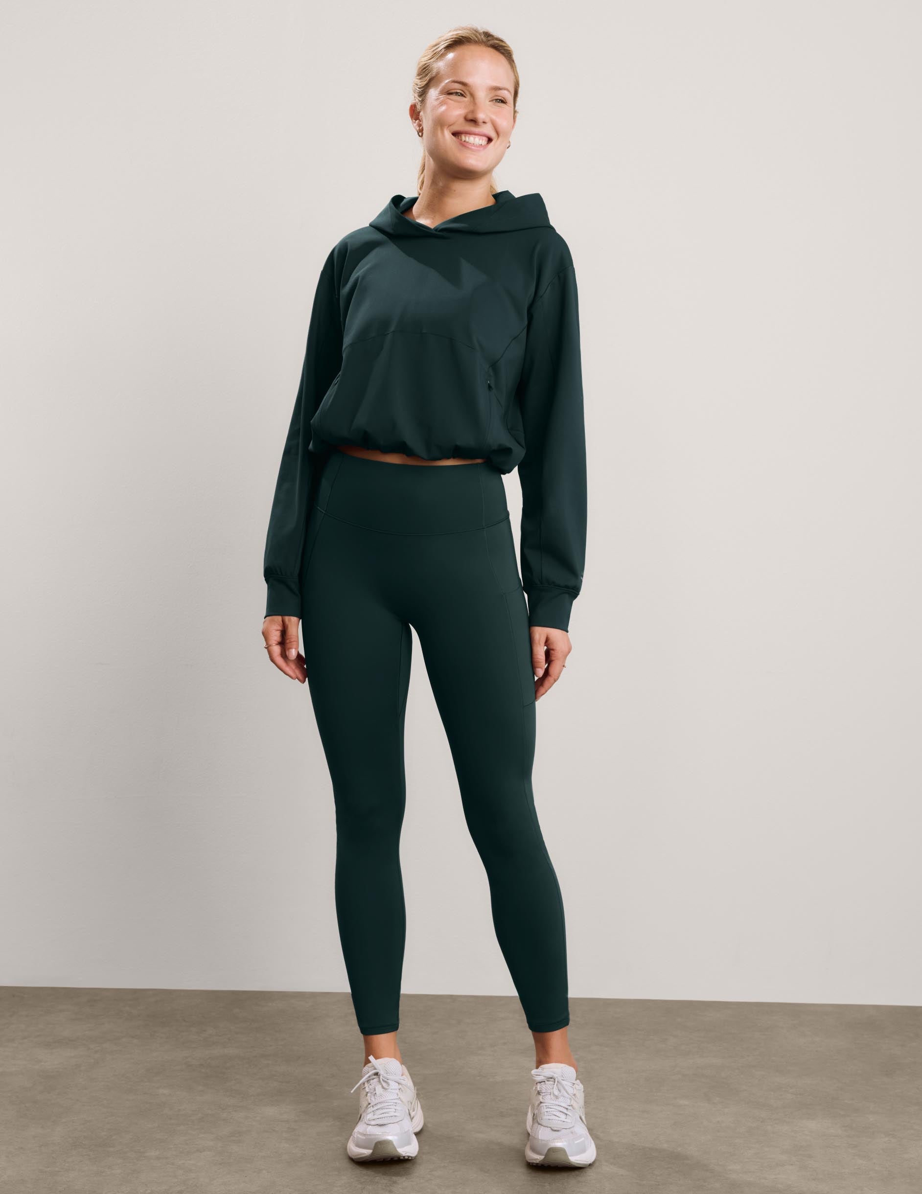 Pacer Fleece-Backed Pocket Legging - Dark Ivy