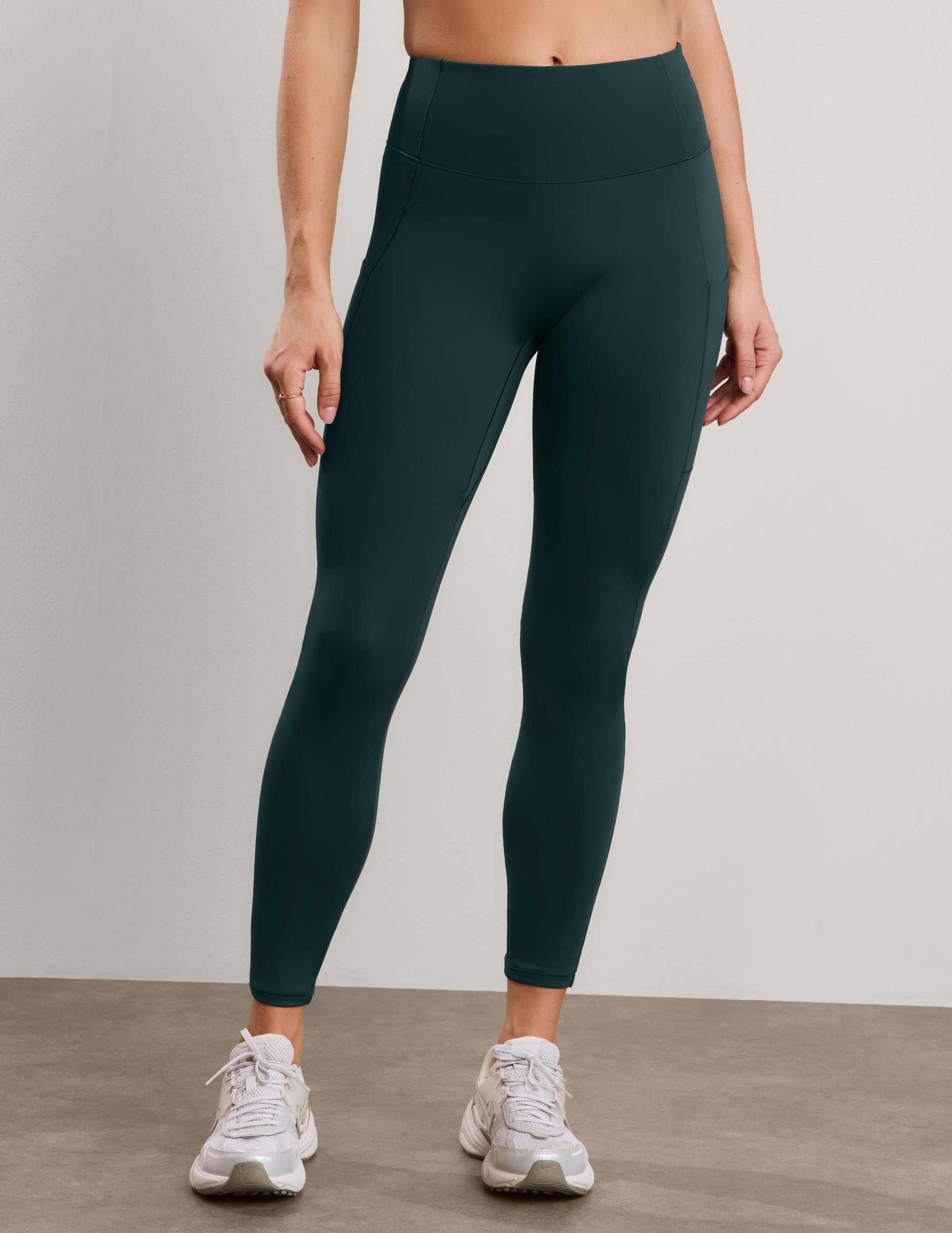 Pacer Fleece-Backed Pocket Legging - Dark Ivy