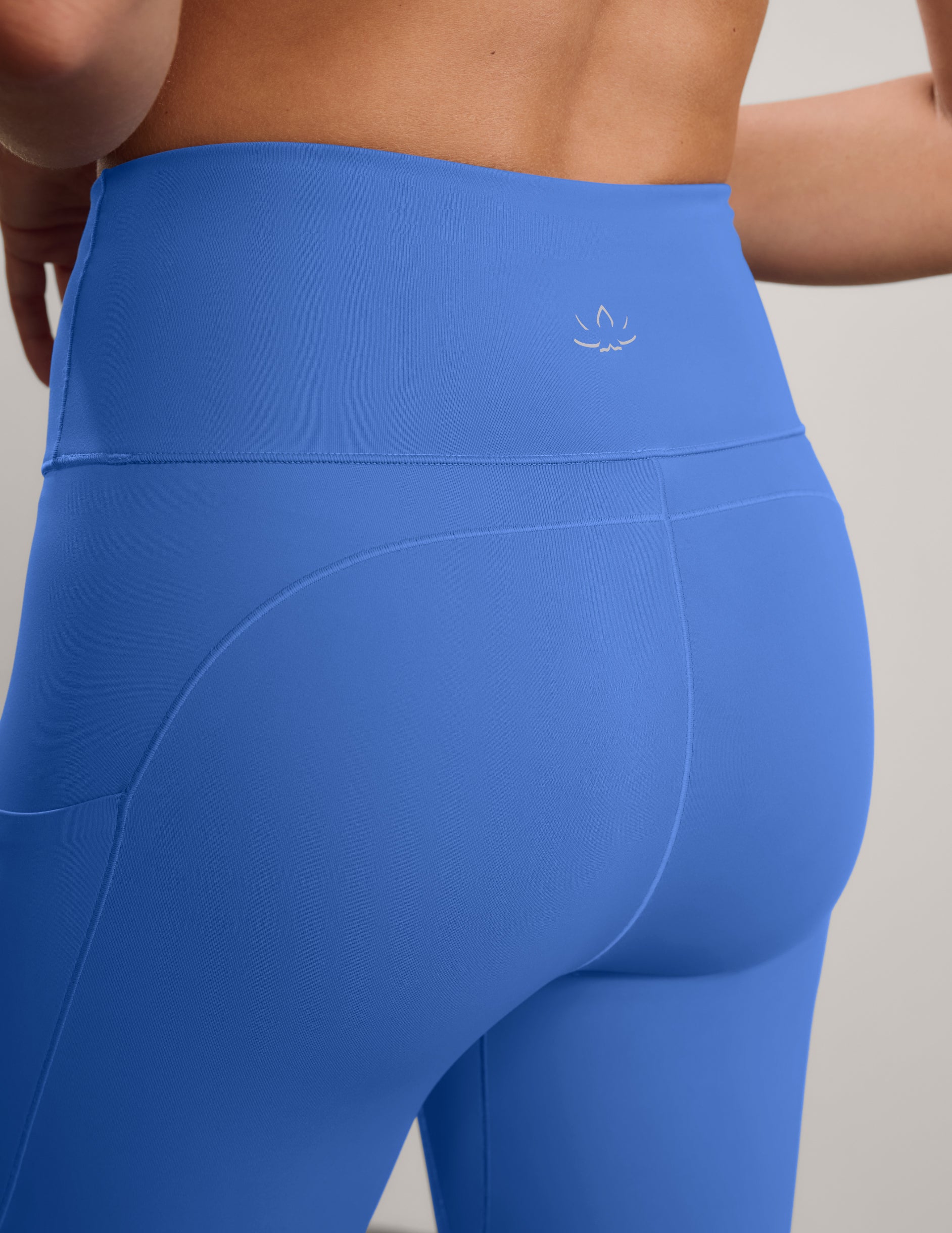 Pacer Fleece-Backed Pocket Legging - Mineral Blue