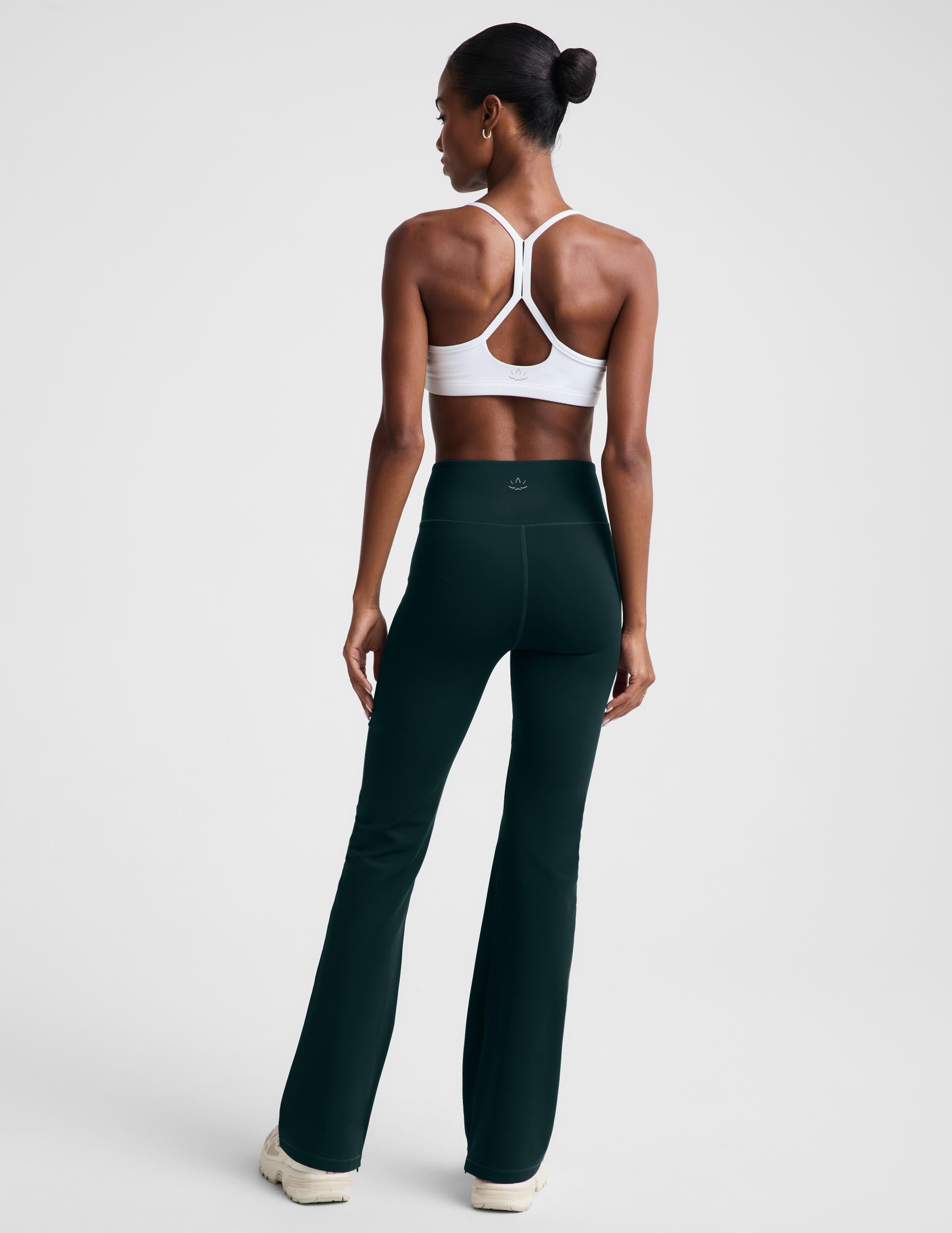 Pacer Fleece-Backed Split Hem Flare Pant - Dark Ivy