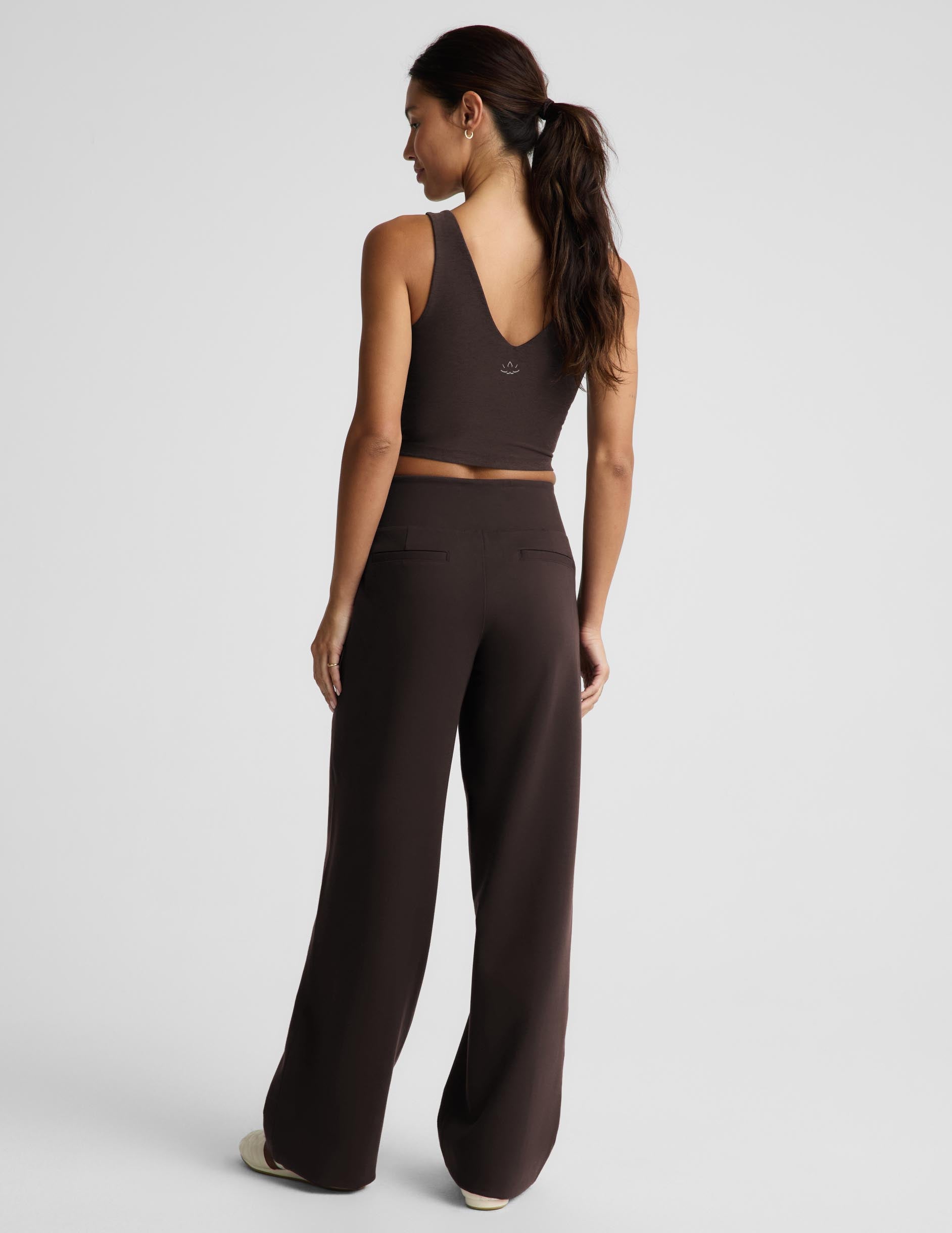 Ponte Straight Leg Pant 31" - Dark Chocolate