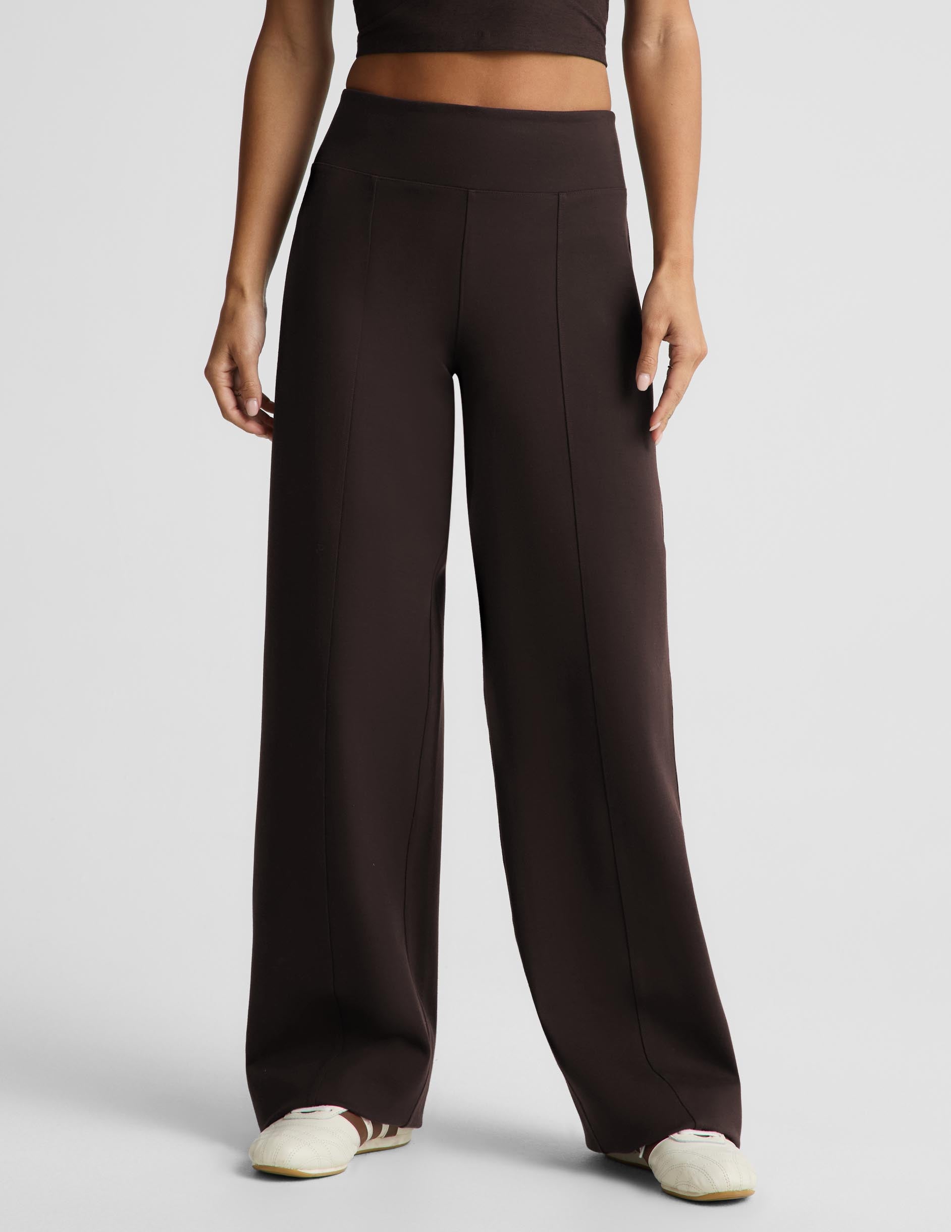 Ponte Straight Leg Pant 31" - Dark Chocolate