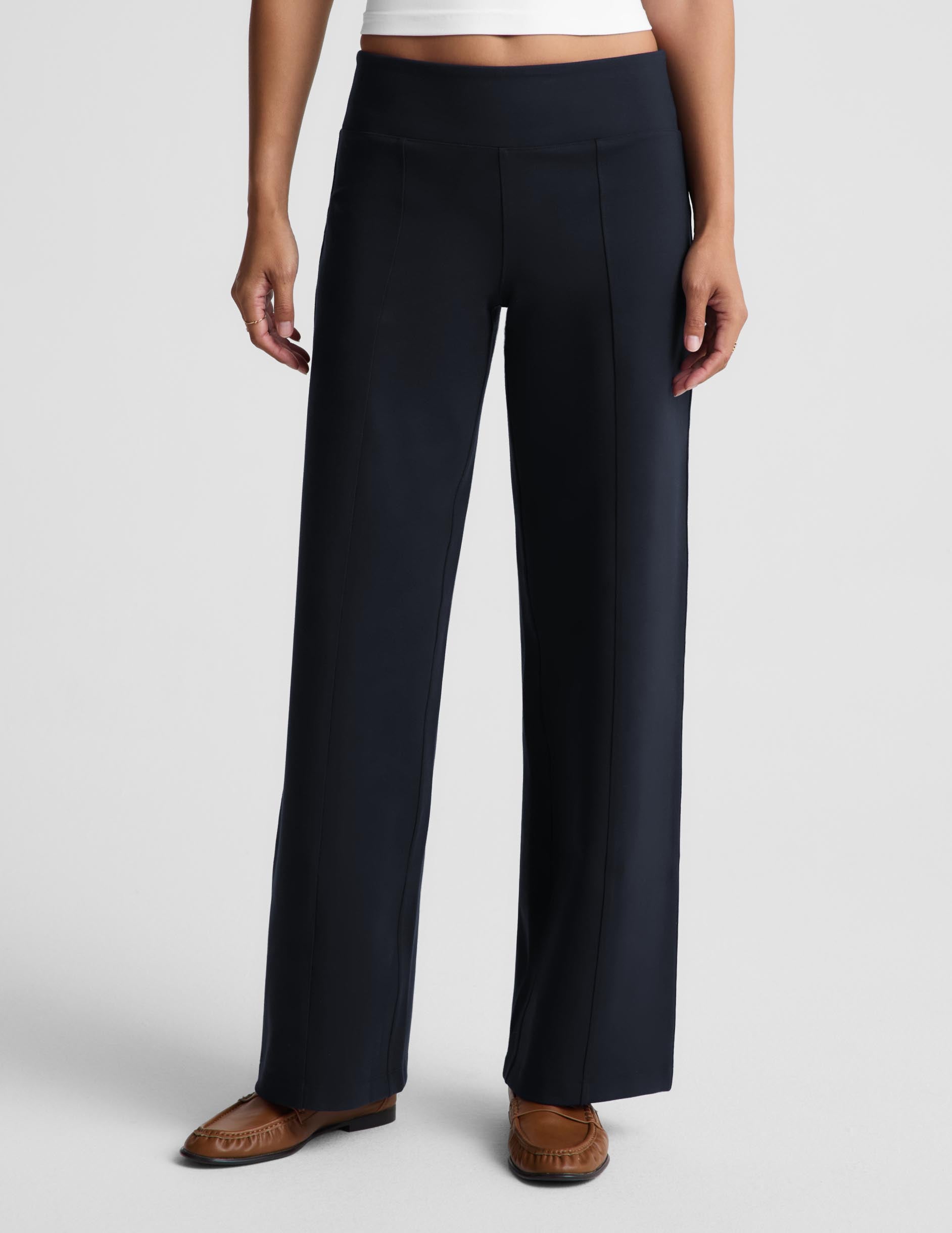 Ponte Straight Leg Pant 31" - Darkest Navy