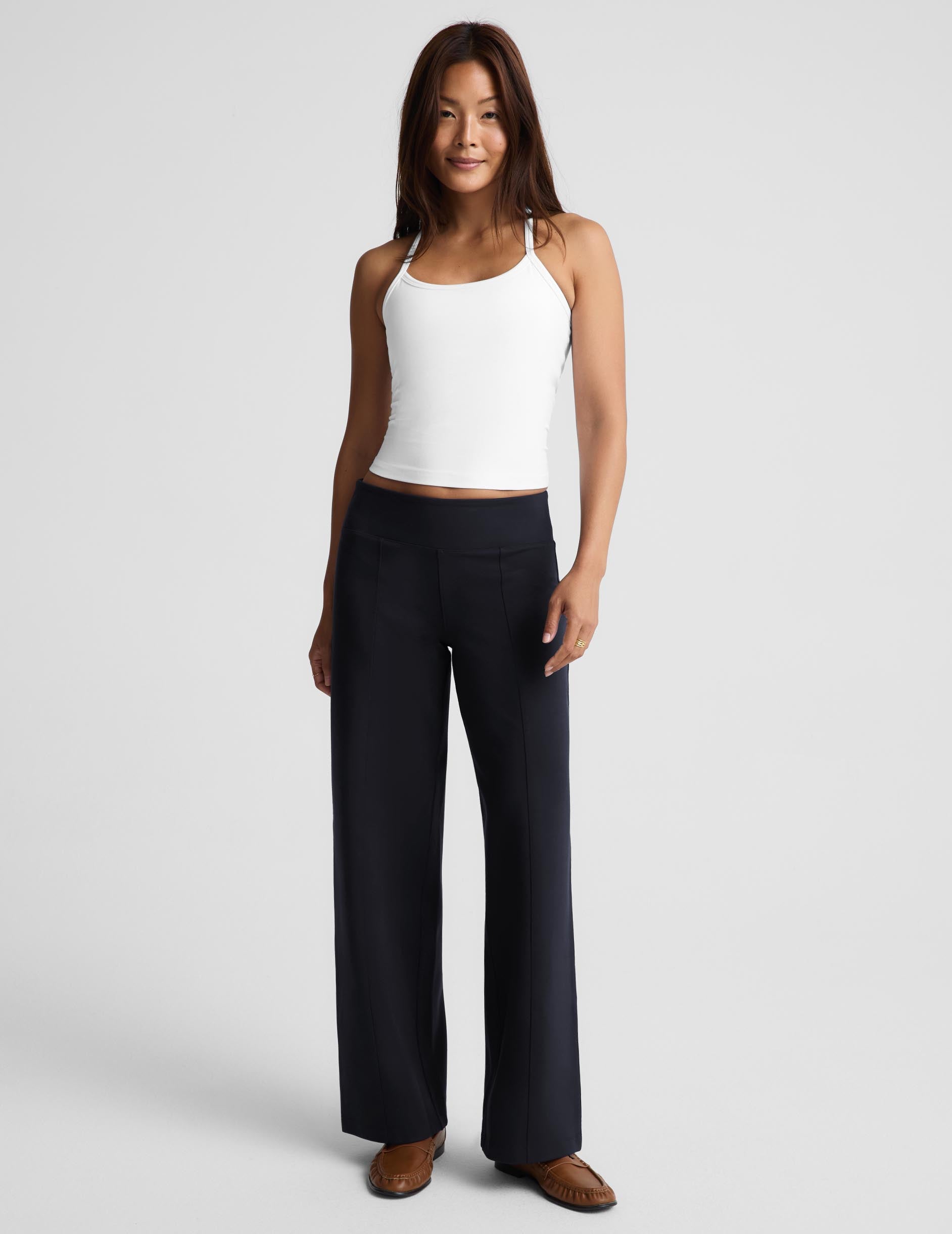 Ponte Straight Leg Pant 31" - Darkest Navy