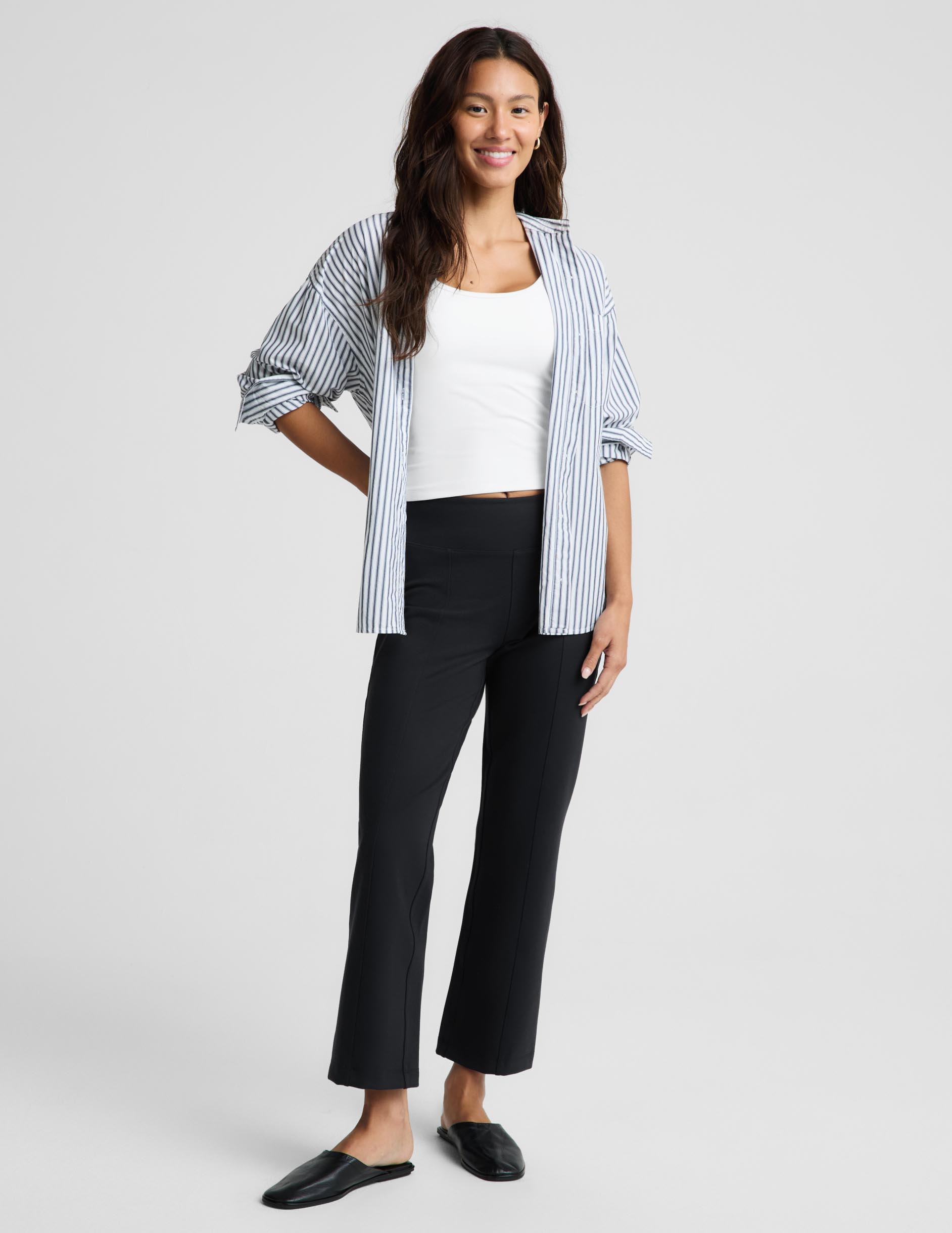 Ponte Kick Flare Pant - Black