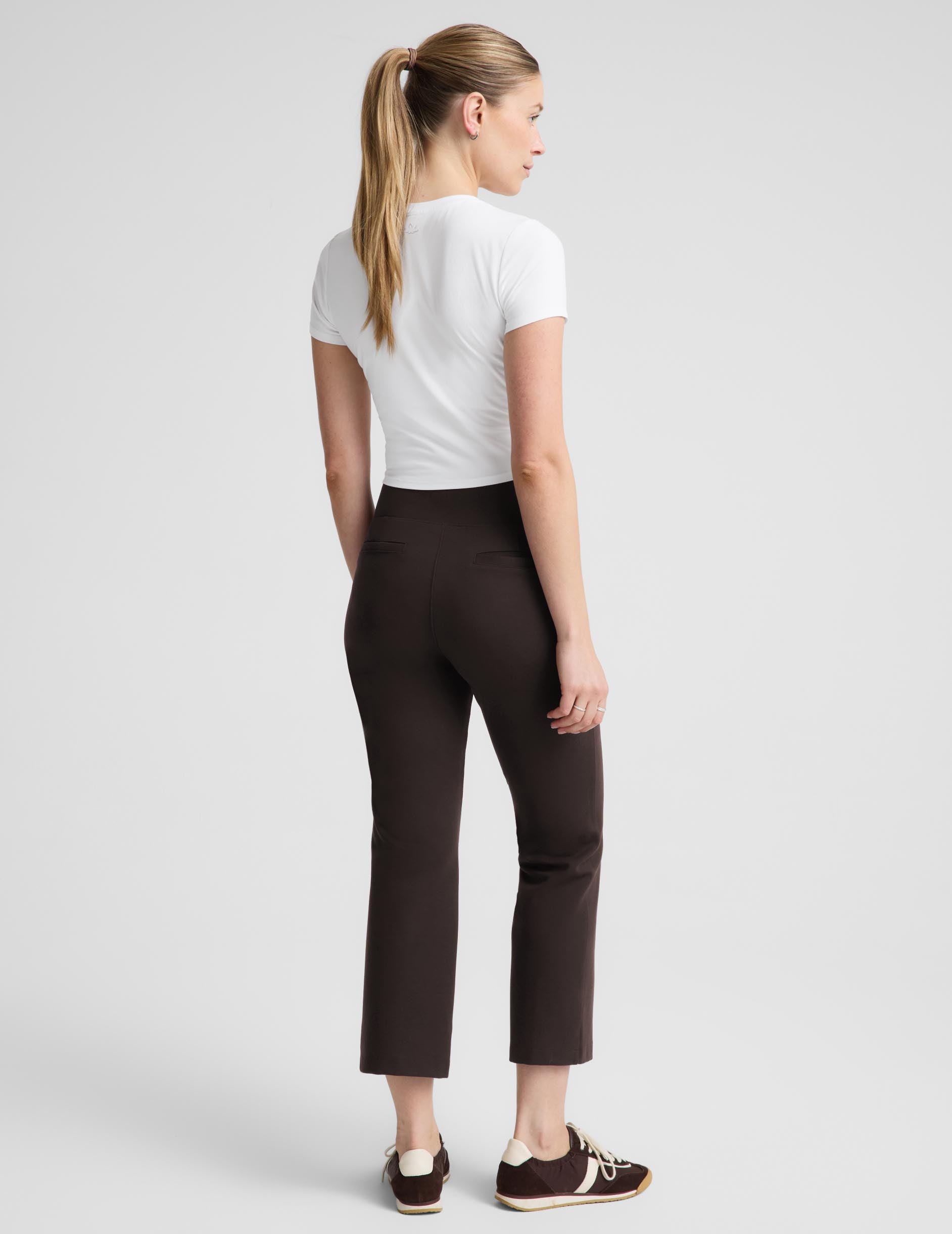 Ponte Kick Flare Pant - Dark Chocolate