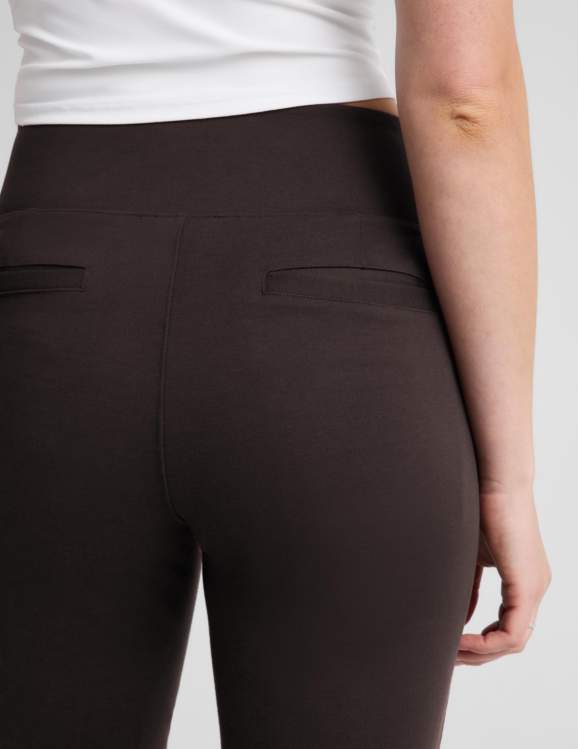 Ponte Kick Flare Pant - Dark Chocolate