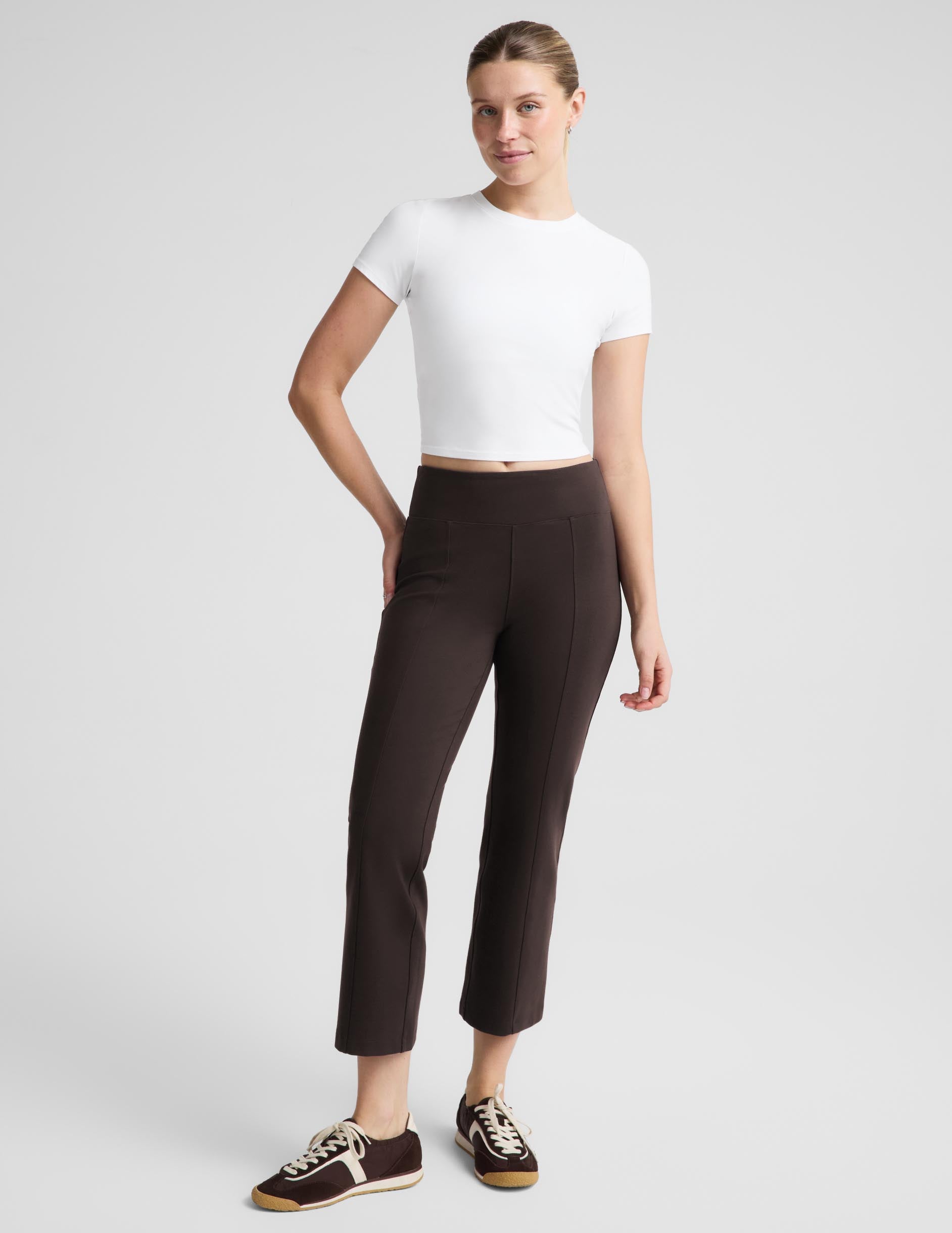 Ponte Kick Flare Pant - Dark Chocolate