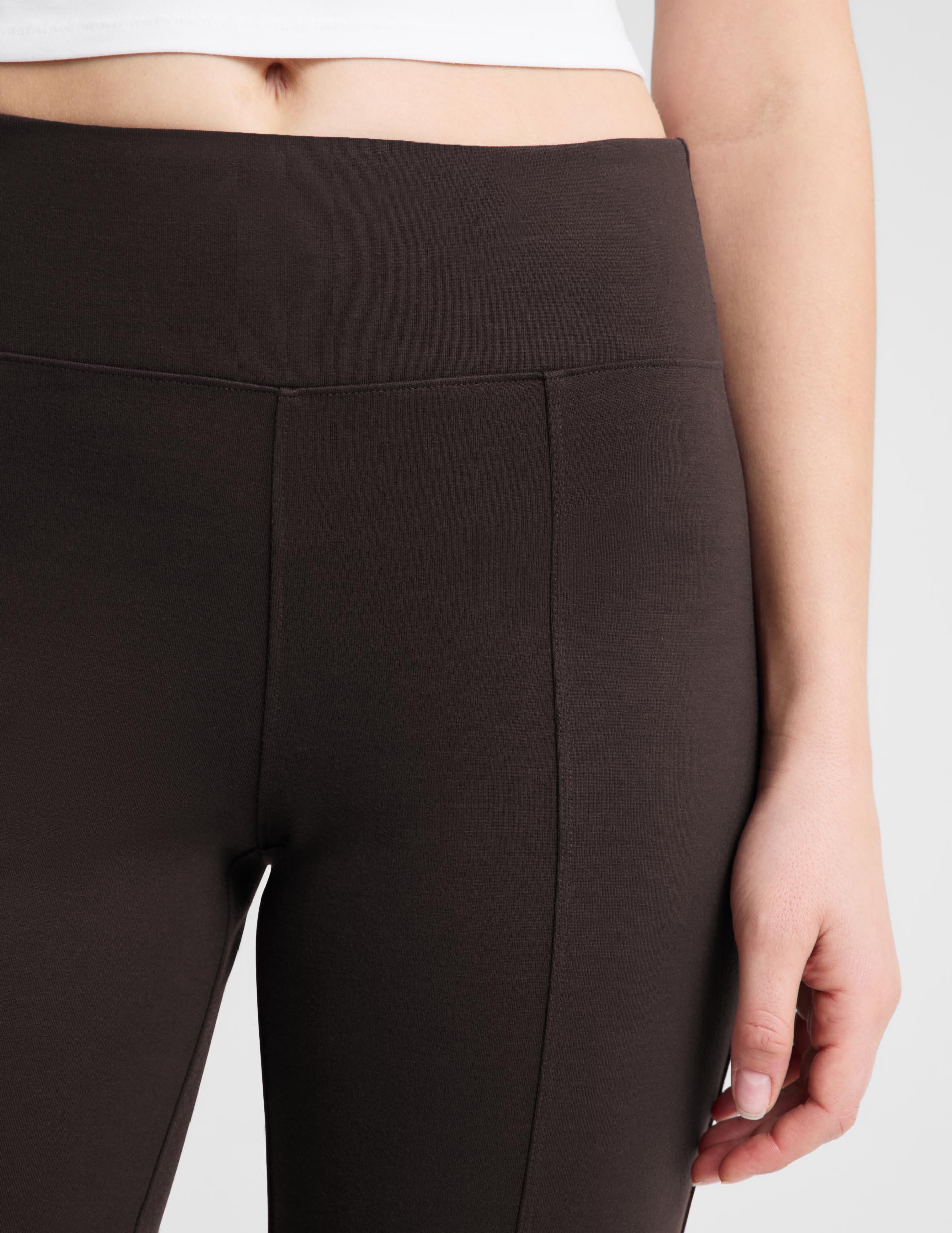 Ponte Kick Flare Pant - Dark Chocolate