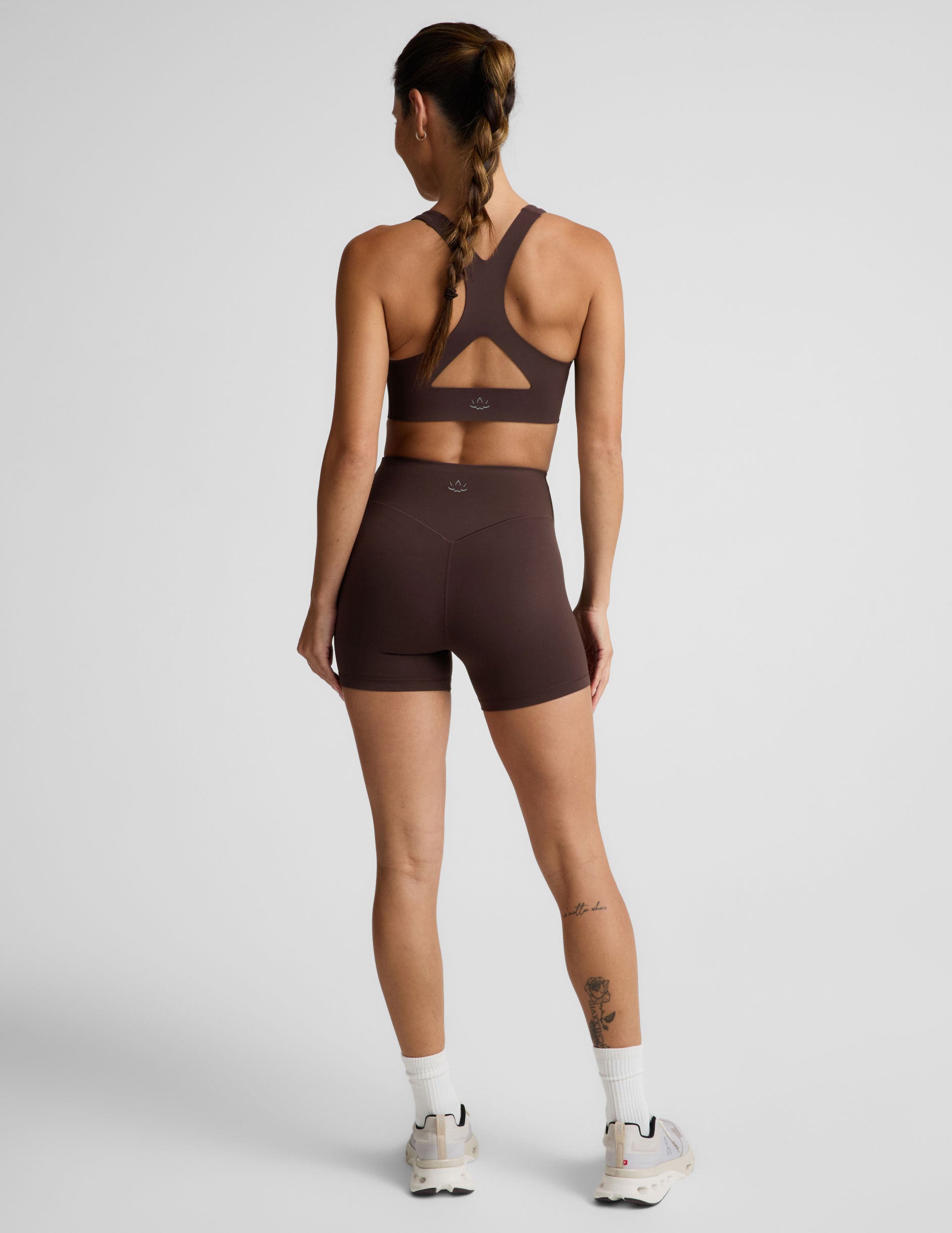 glowzone™ 4" Biker Short - Cocoa Plum