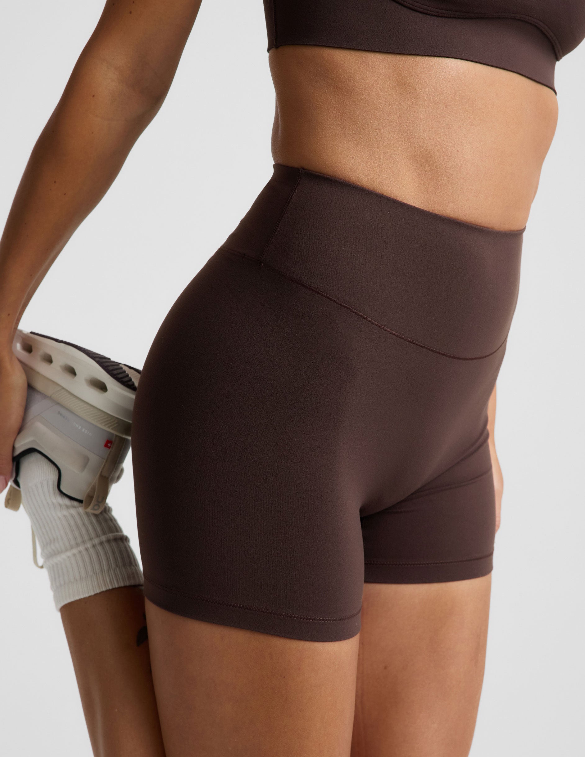 glowzone™ 4" Biker Short - Cocoa Plum