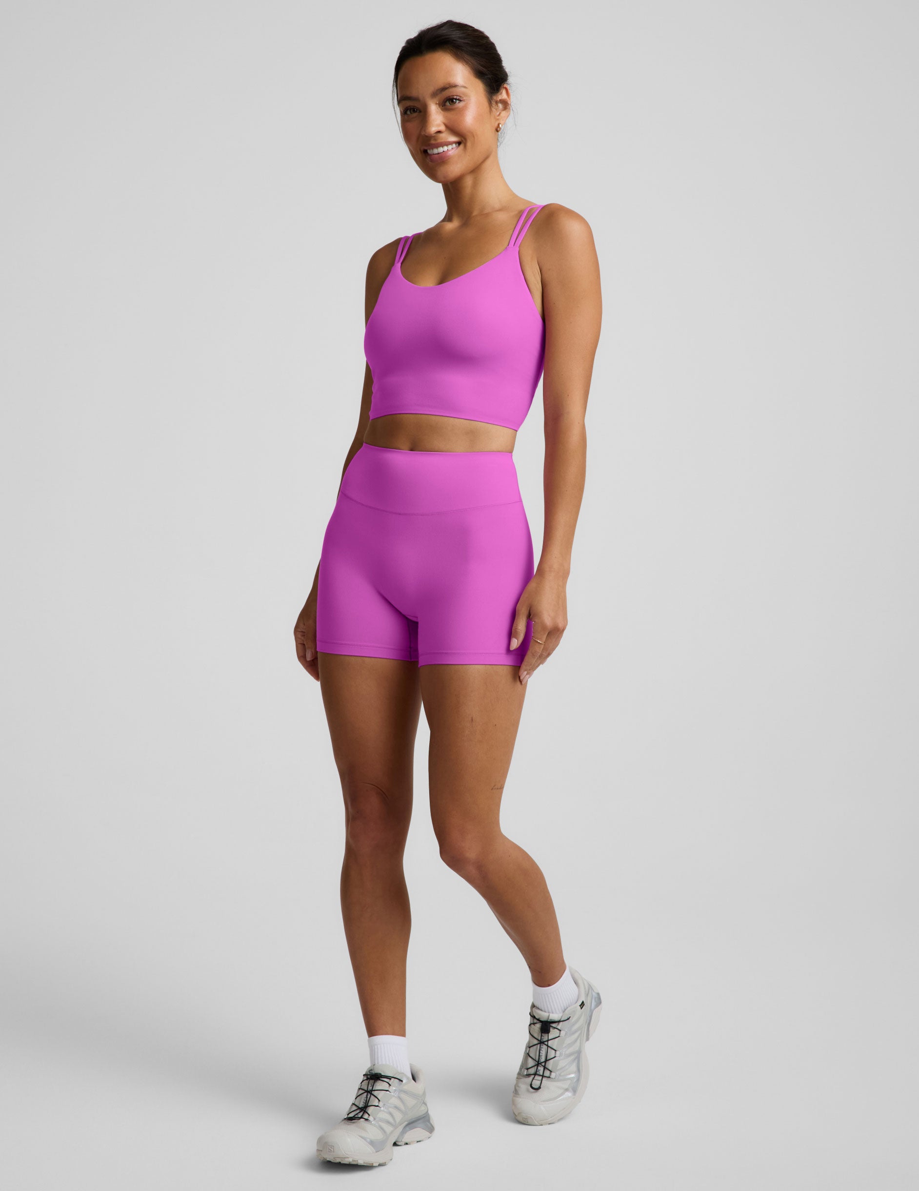 glowzone™ 4" Biker Short - Electric Fuchsia