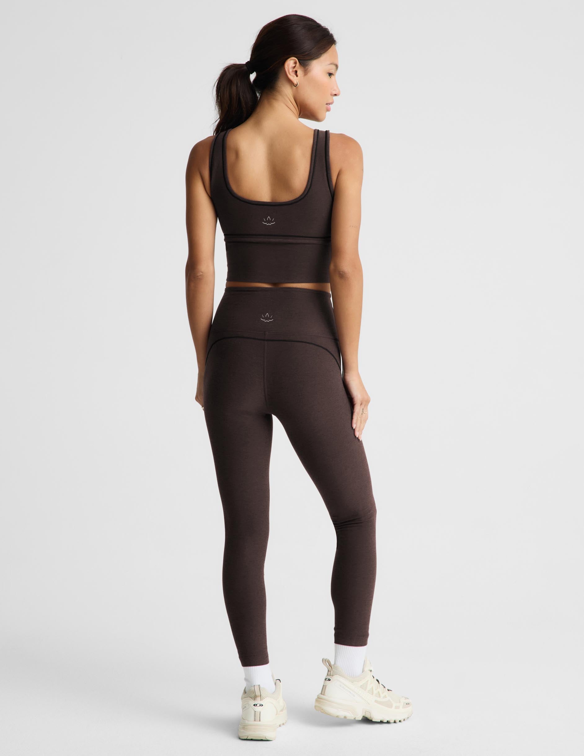 Spacedye™ Dynamic High Waisted Legging - Dark Chocolate Heather