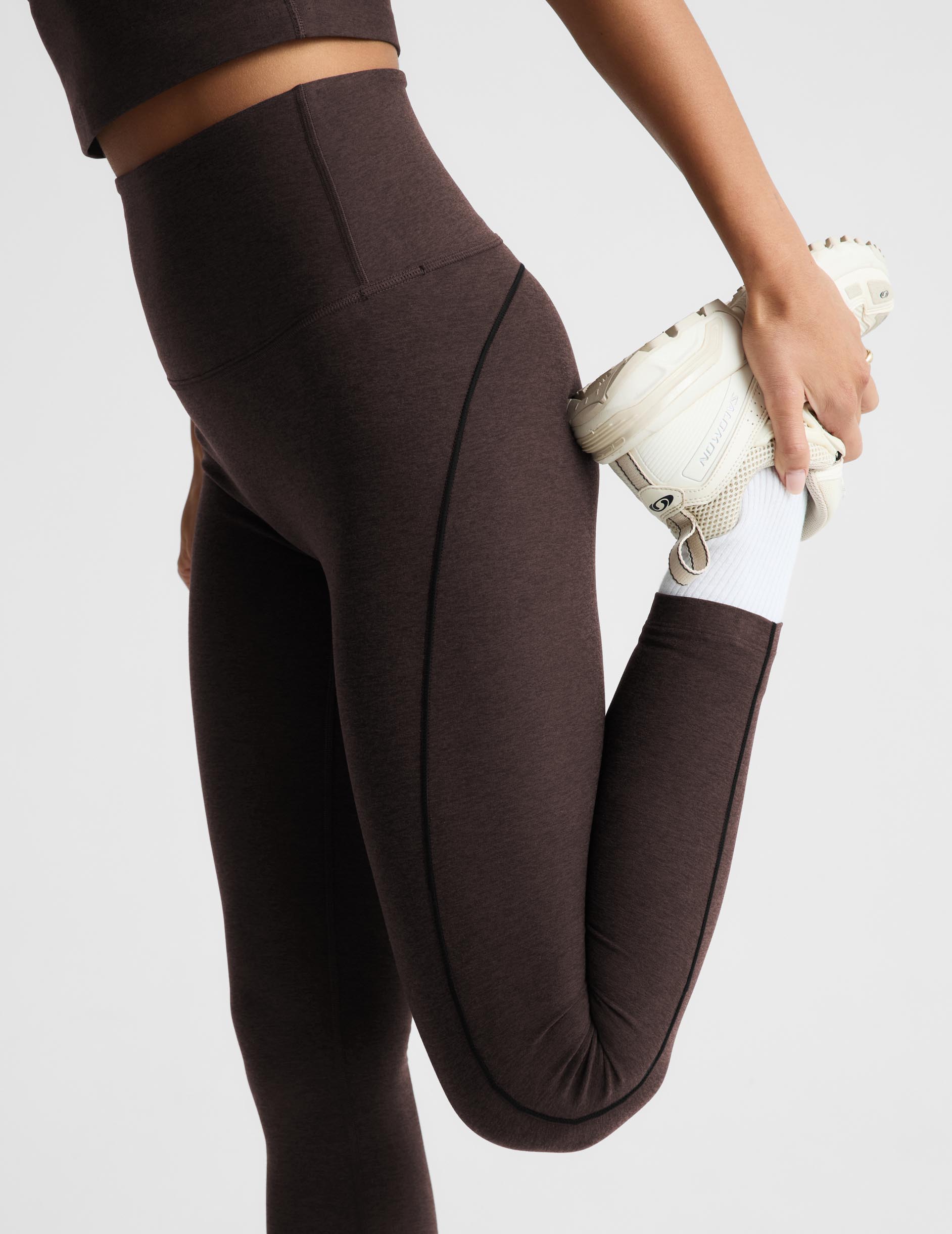 Spacedye™ Dynamic High Waisted Legging - Dark Chocolate Heather
