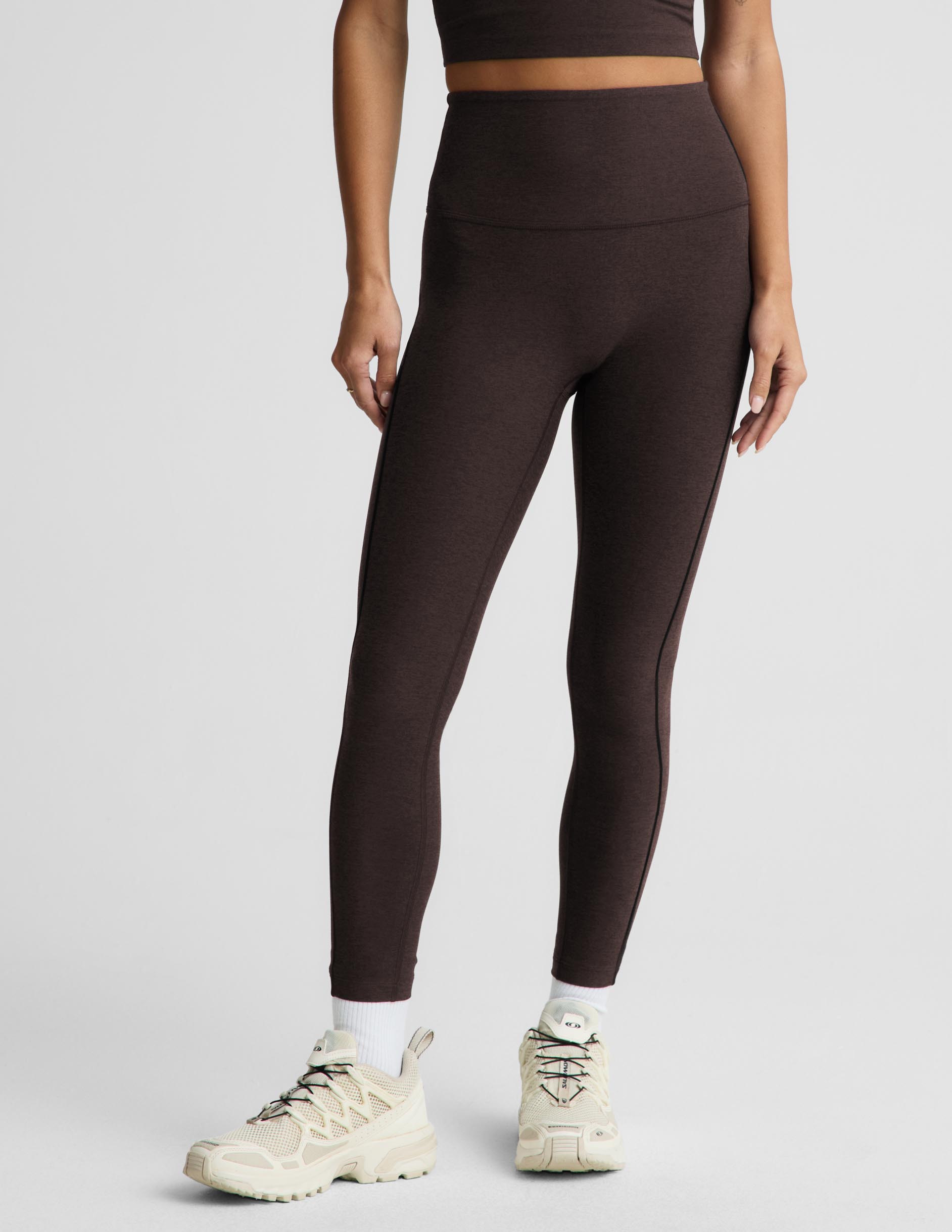Spacedye™ Dynamic High Waisted Legging - Dark Chocolate Heather